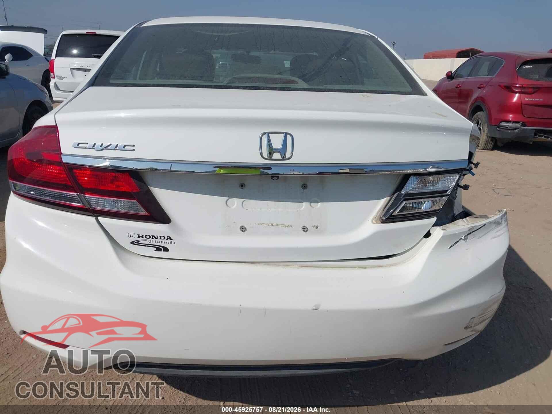 HONDA CIVIC 2014 - 19XFB2F51EE007721