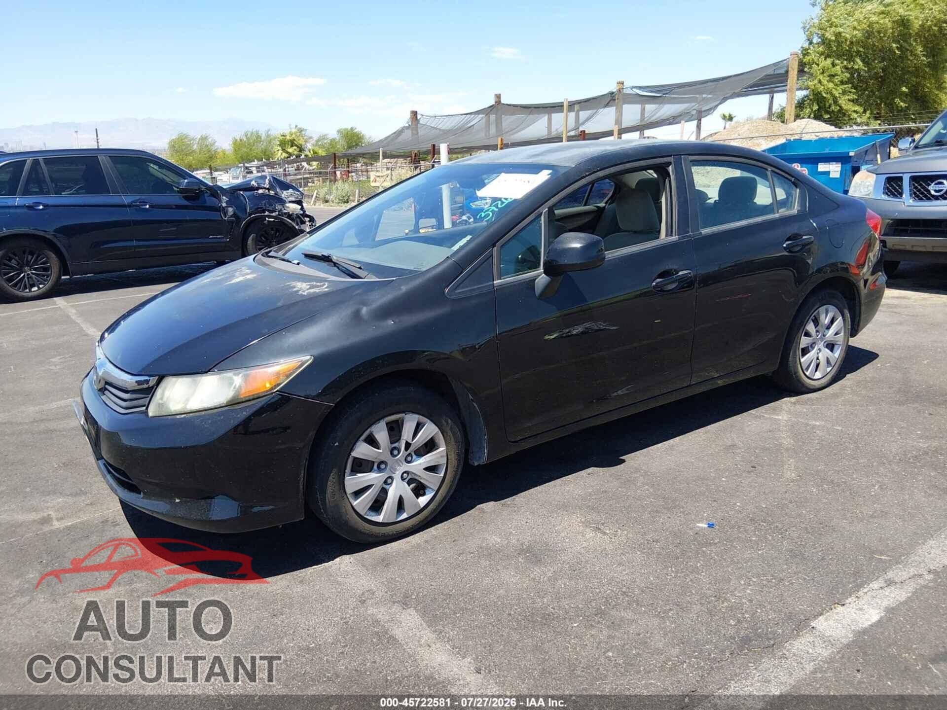 HONDA CIVIC 2012 - 2HGFB2F53CH308980