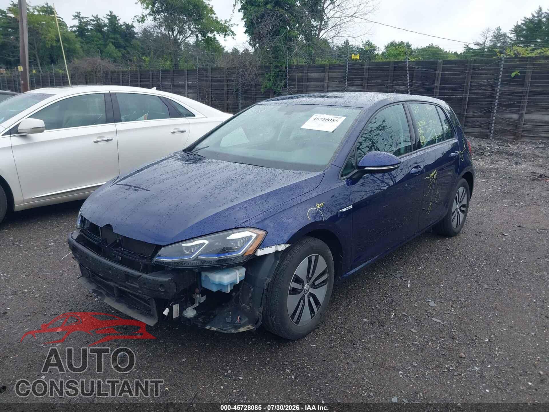 VOLKSWAGEN E-GOLF 2017 - WVWPR7AU2HW950495
