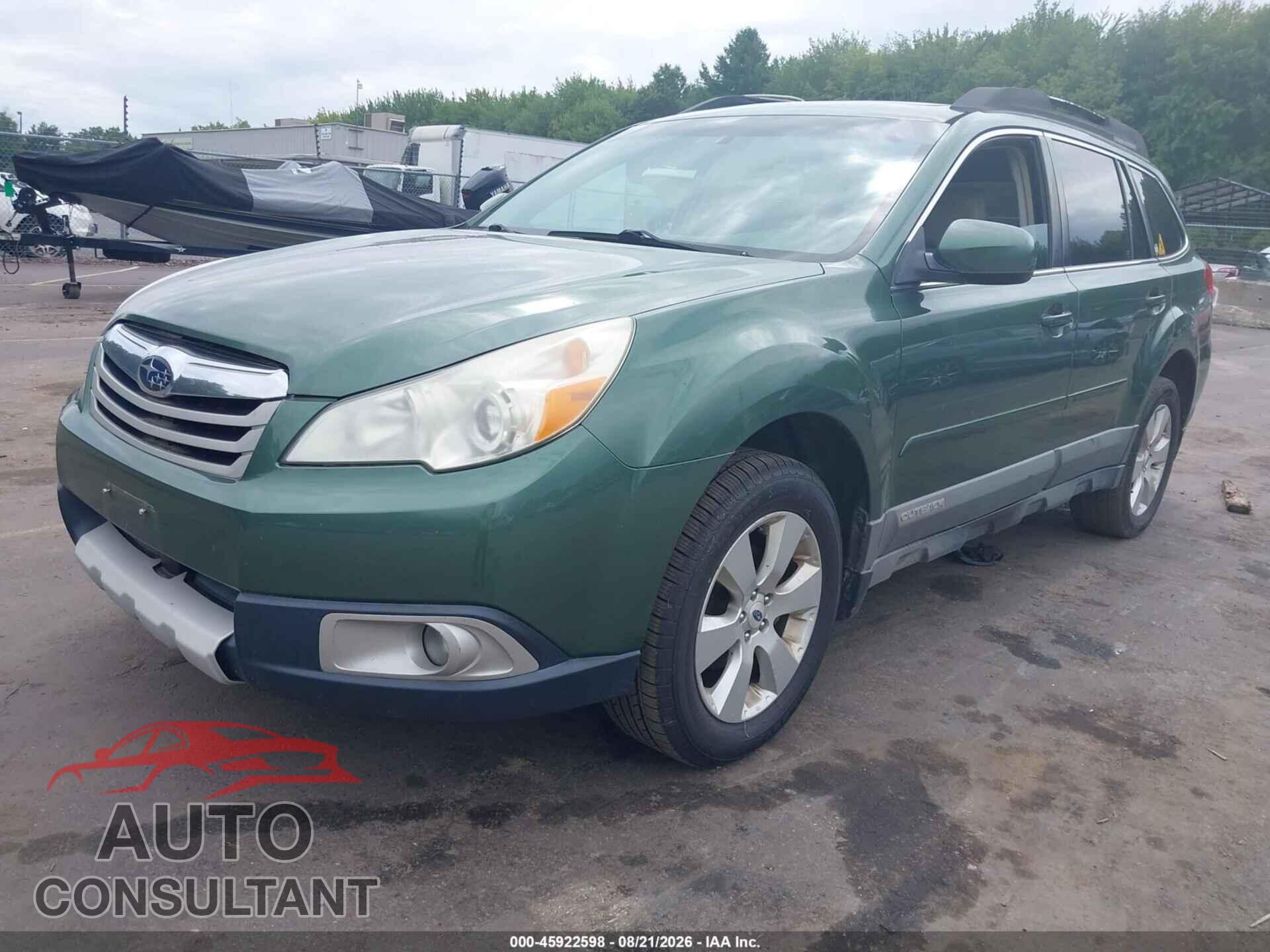 SUBARU OUTBACK 2011 - 4S4BRBKC6B3444787