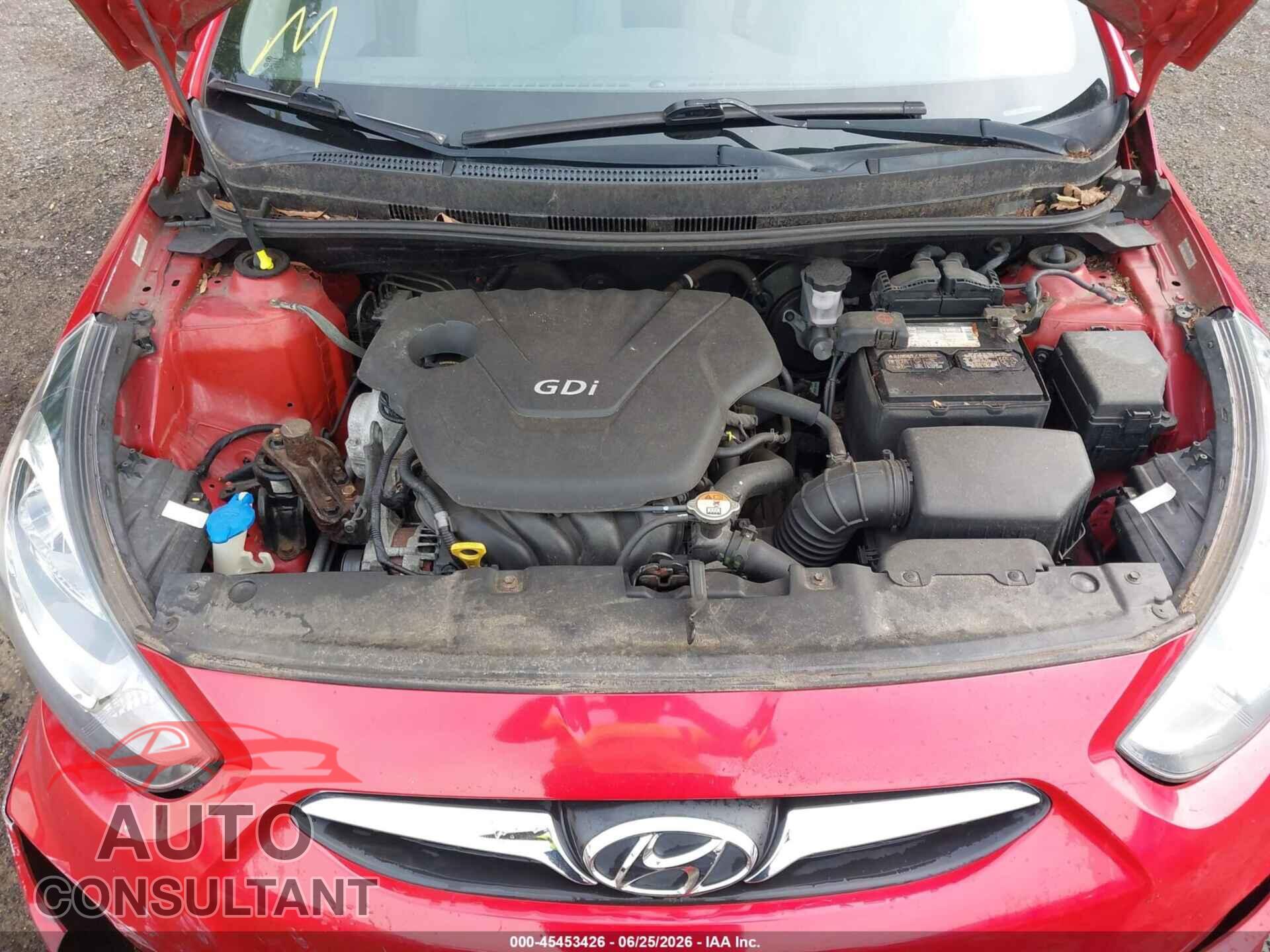 HYUNDAI ACCENT 2013 - KMHCU5AE0DU100201