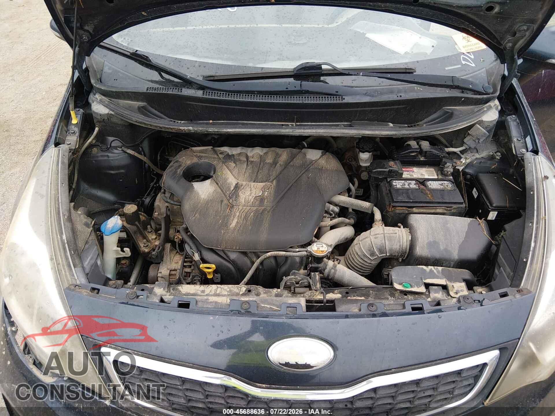 KIA RIO 2013 - KNADN4A37D6165823