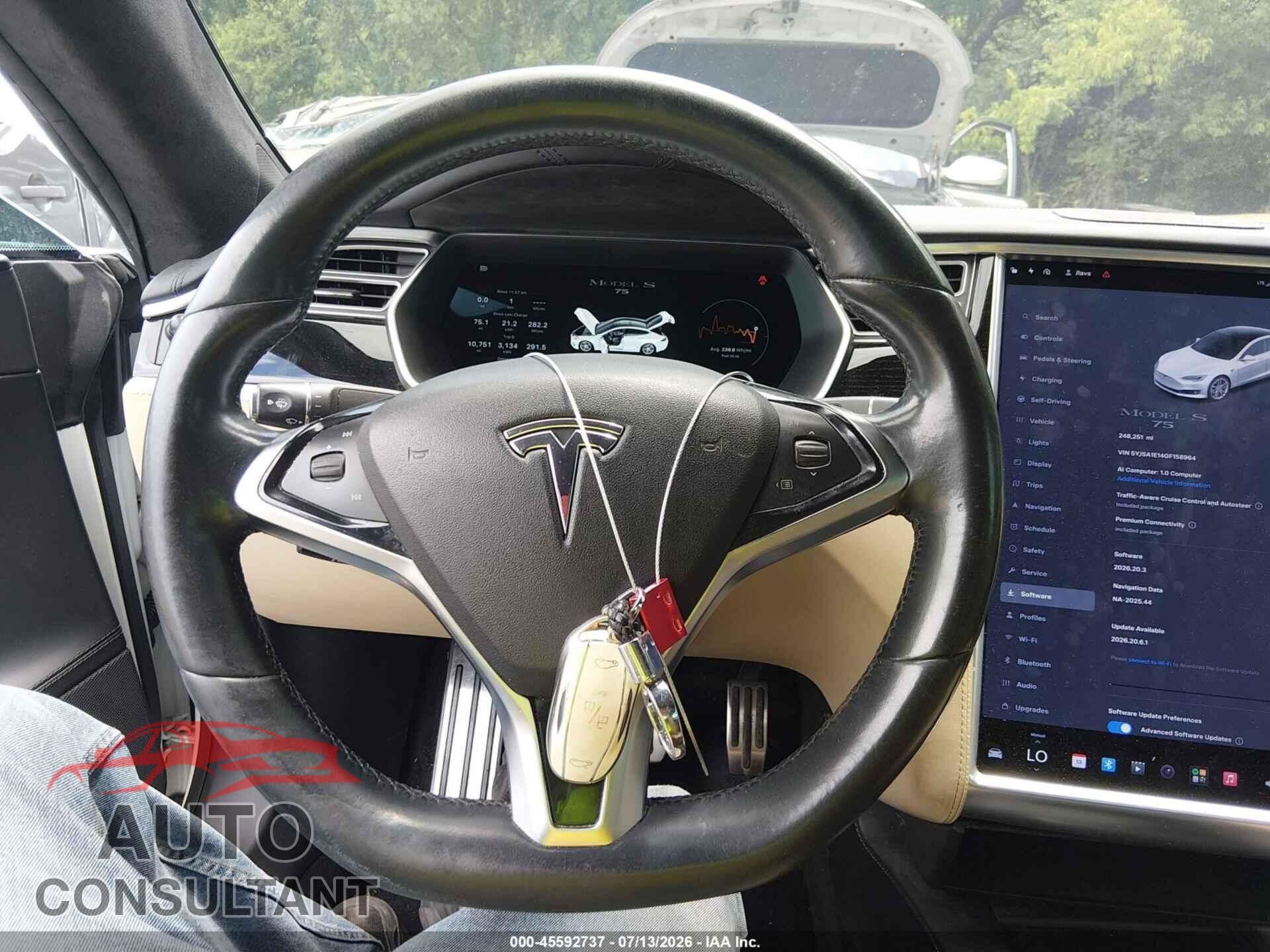 TESLA MODEL S 2016 - 5YJSA1E14GF158964