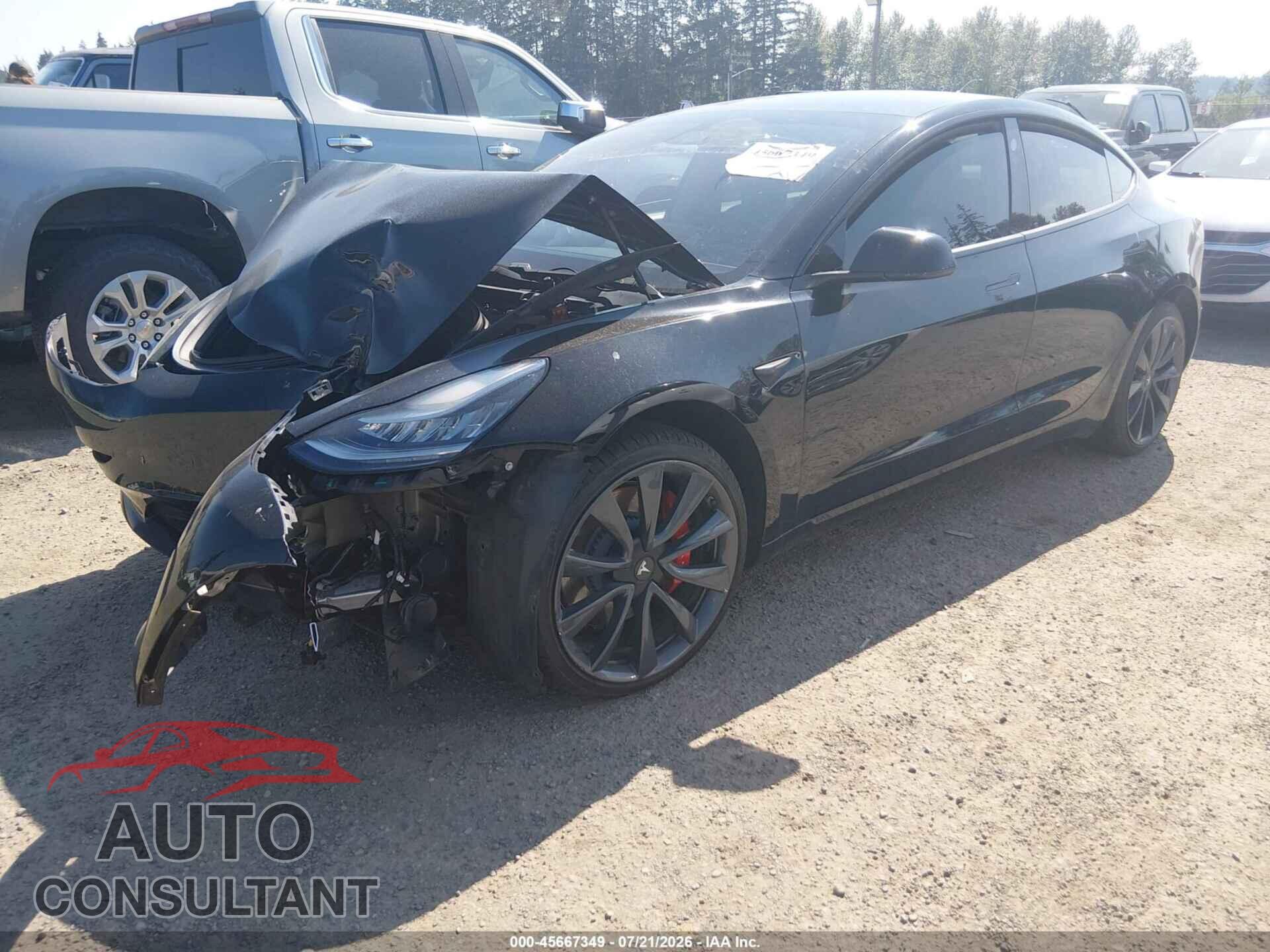 TESLA MODEL 3 2019 - 5YJ3E1EB4KF425675