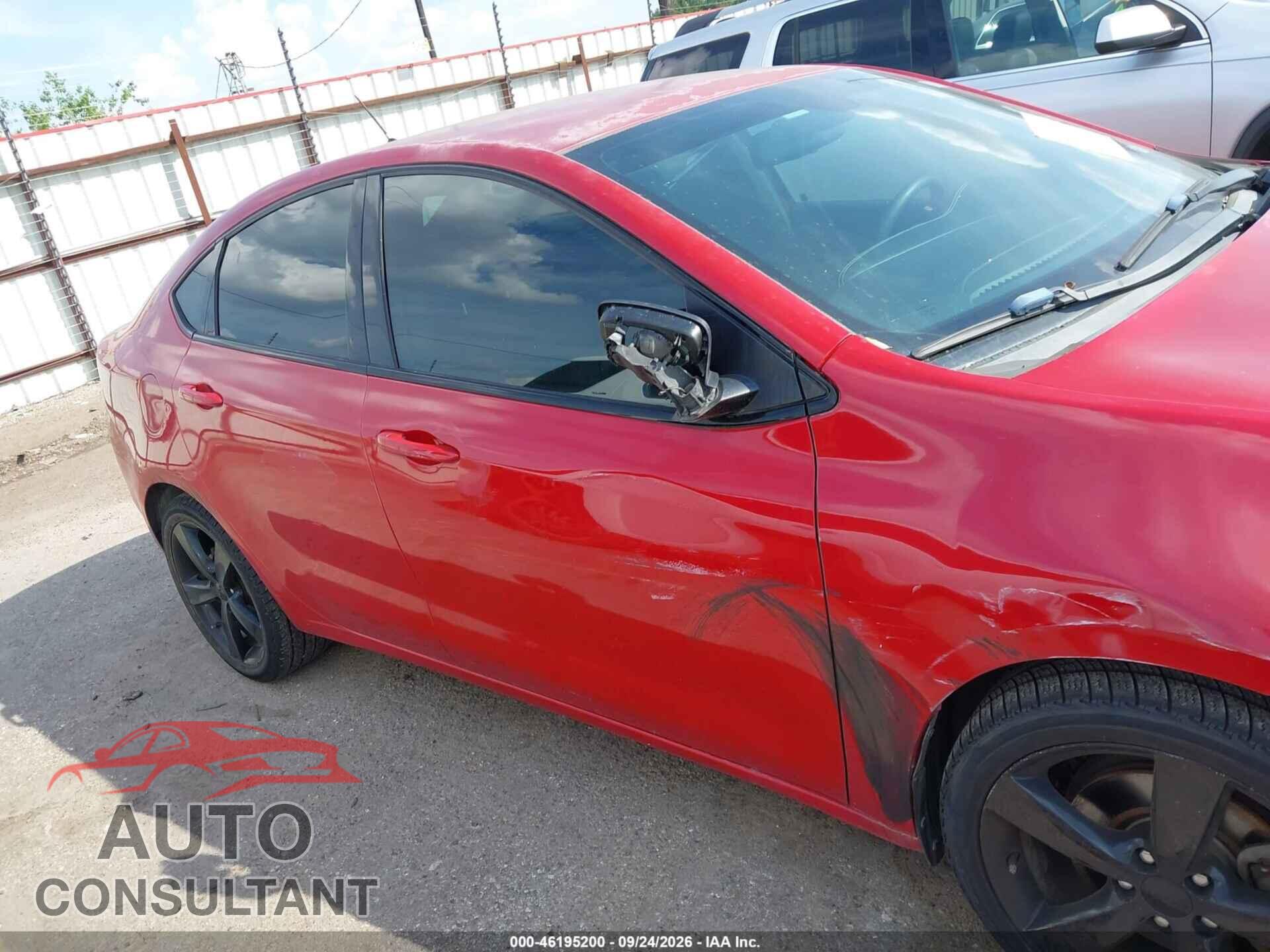 DODGE DART 2016 - 1C3CDFBB5GD578718
