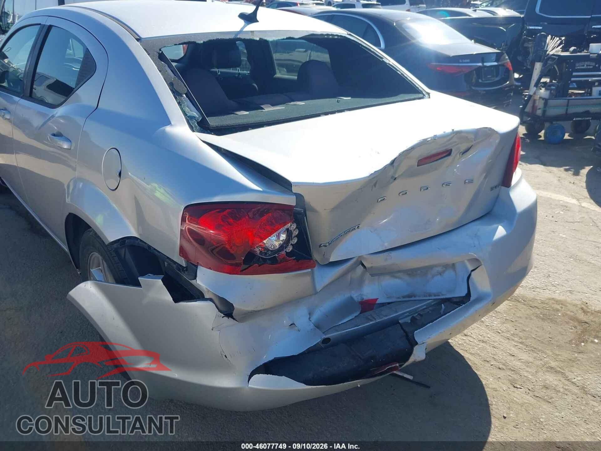 DODGE AVENGER 2012 - 1C3CDZCB4CN235211