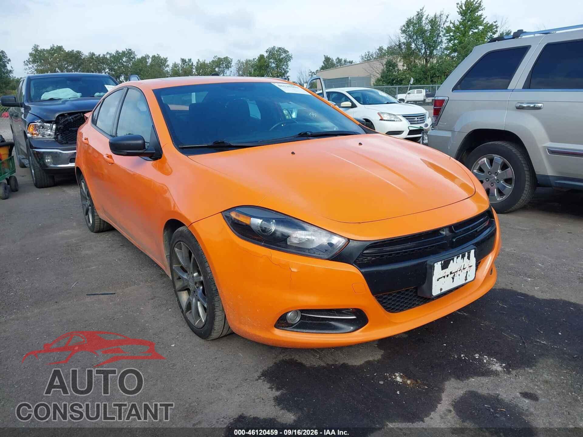 DODGE DART 2014 - 1C3CDFBB0ED824104