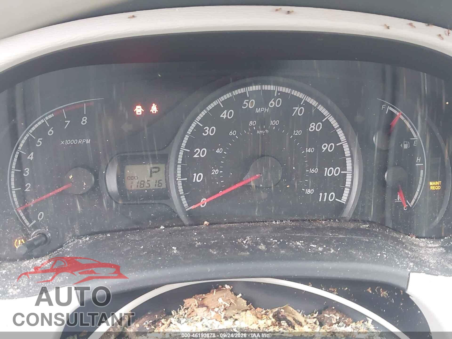 TOYOTA SIENNA 2012 - 5TDZK3DCXCS276128