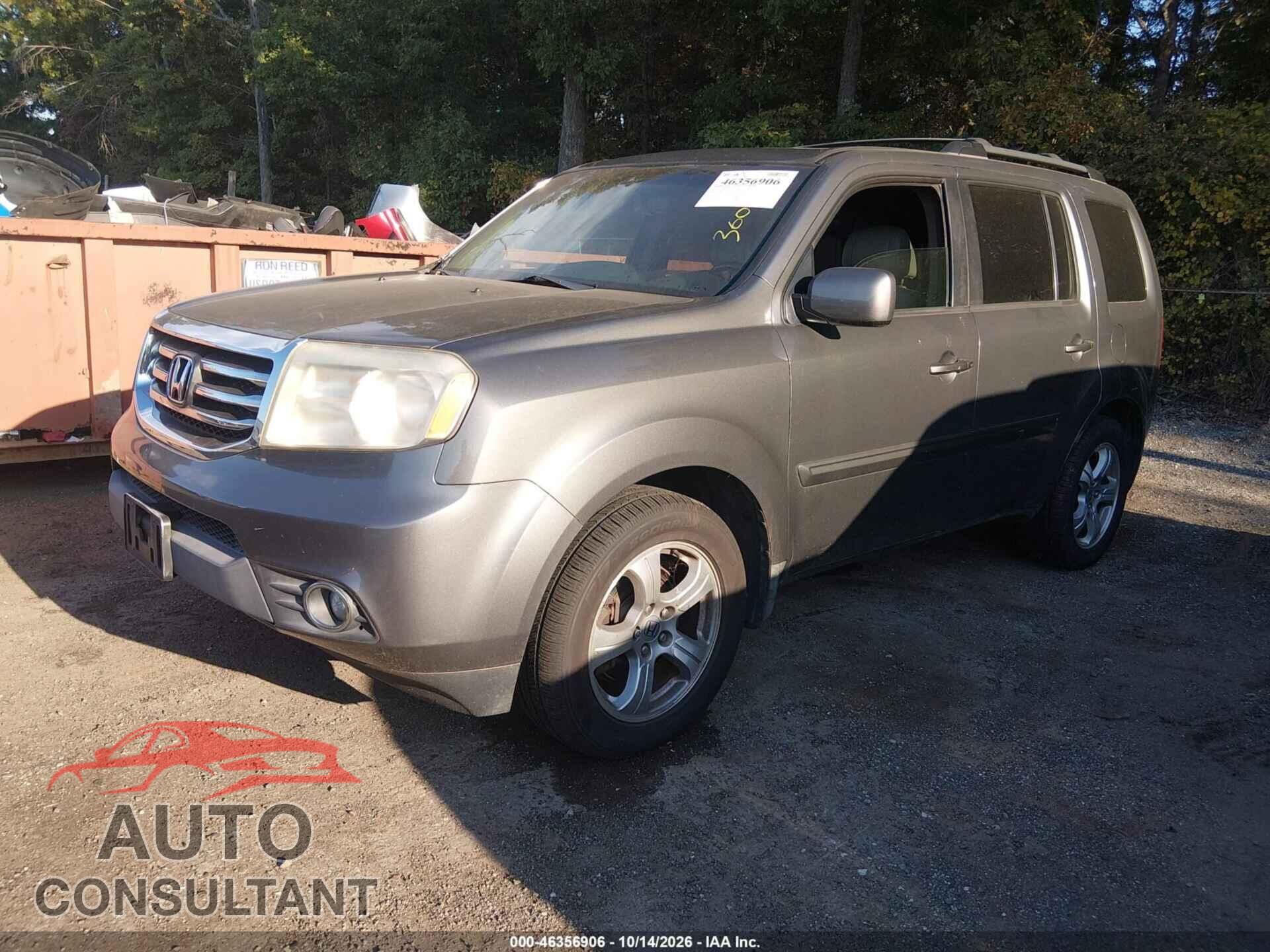HONDA PILOT 2012 - 5FNYF4H55CB019948