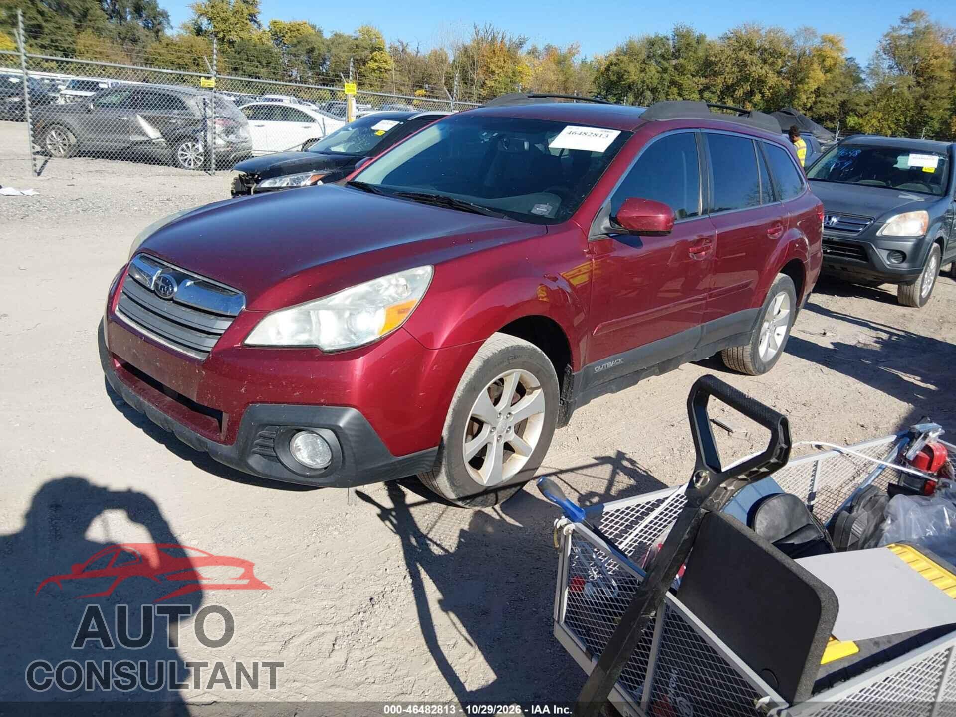 SUBARU OUTBACK 2013 - 4S4BRCGC6D3222168