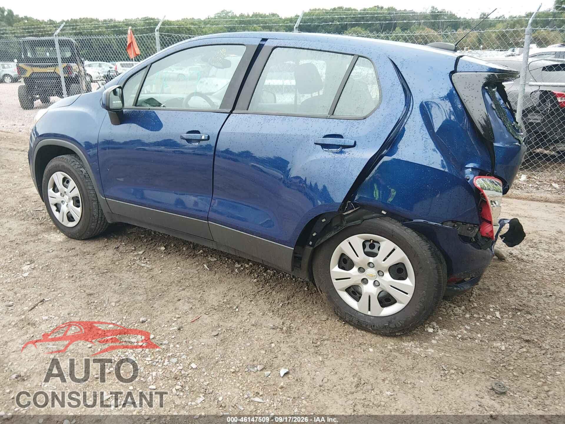 CHEVROLET TRAX 2017 - 3GNCJKSB3HL187731
