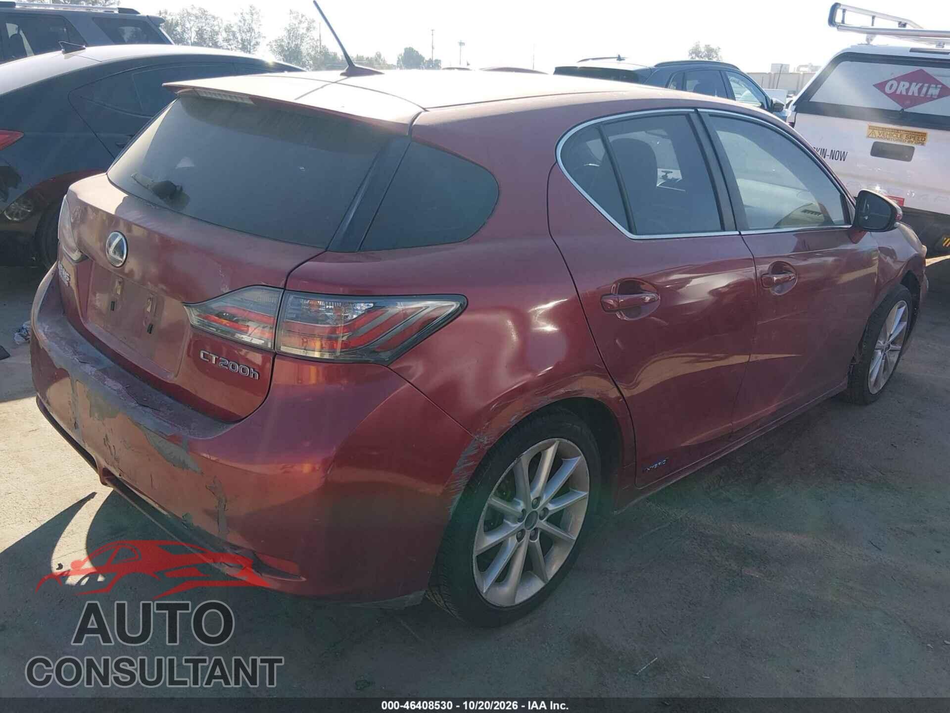 LEXUS CT 200H 2012 - JTHKD5BH2C2088974