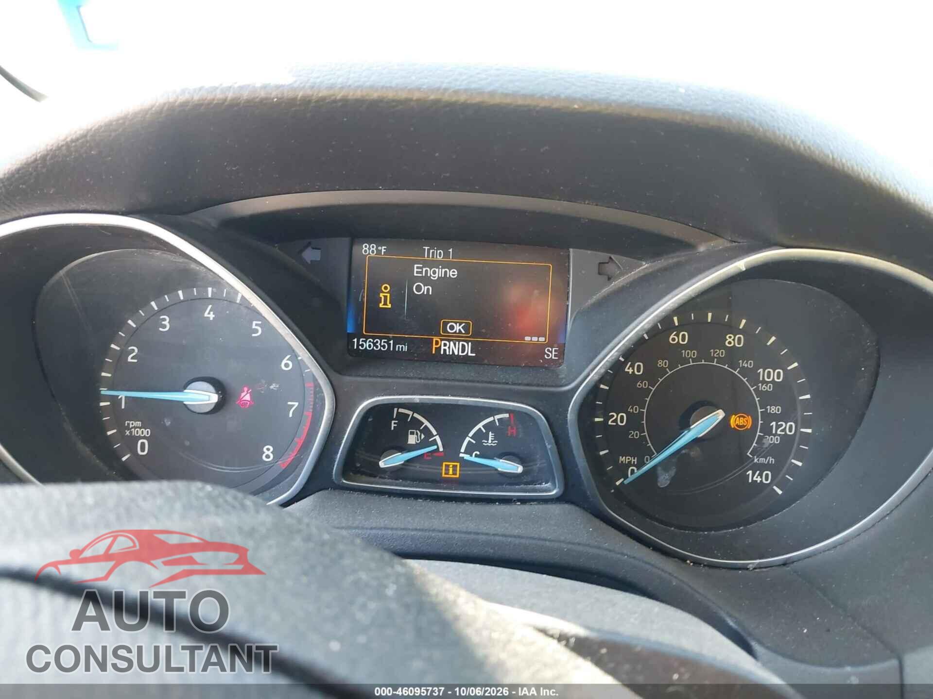 FORD FOCUS 2016 - 1FADP3F24GL404652