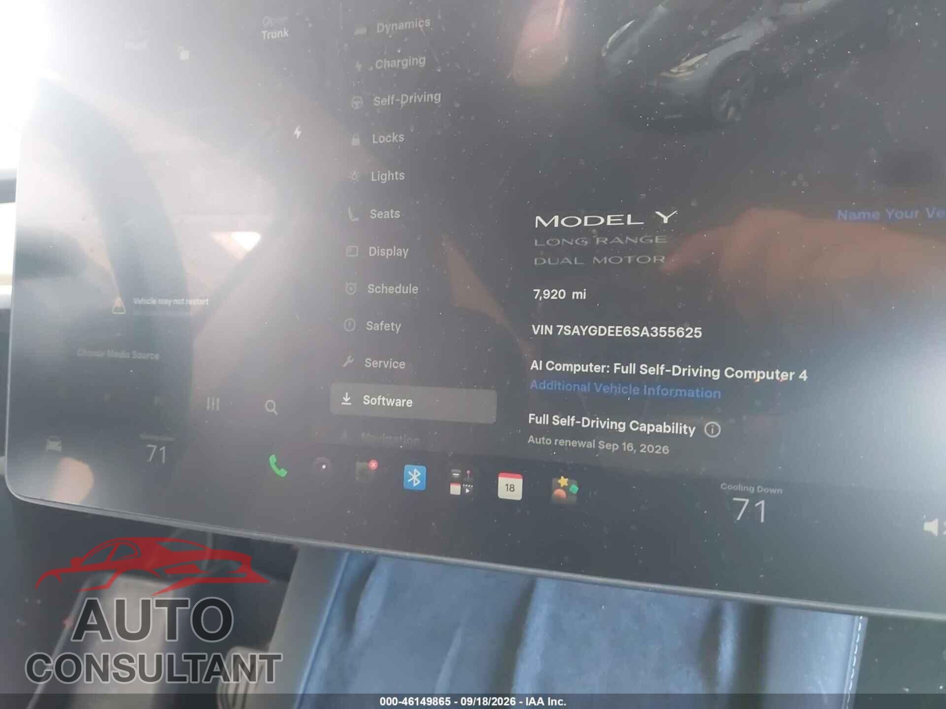 TESLA MODEL Y 2025 - 7SAYGDEE6SA355625