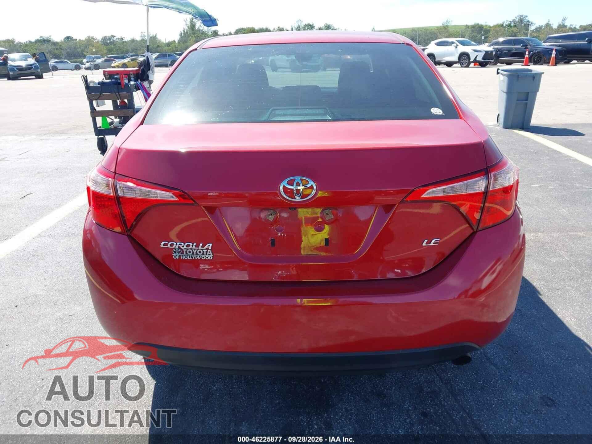 TOYOTA COROLLA 2017 - 2T1BURHEXHC766904