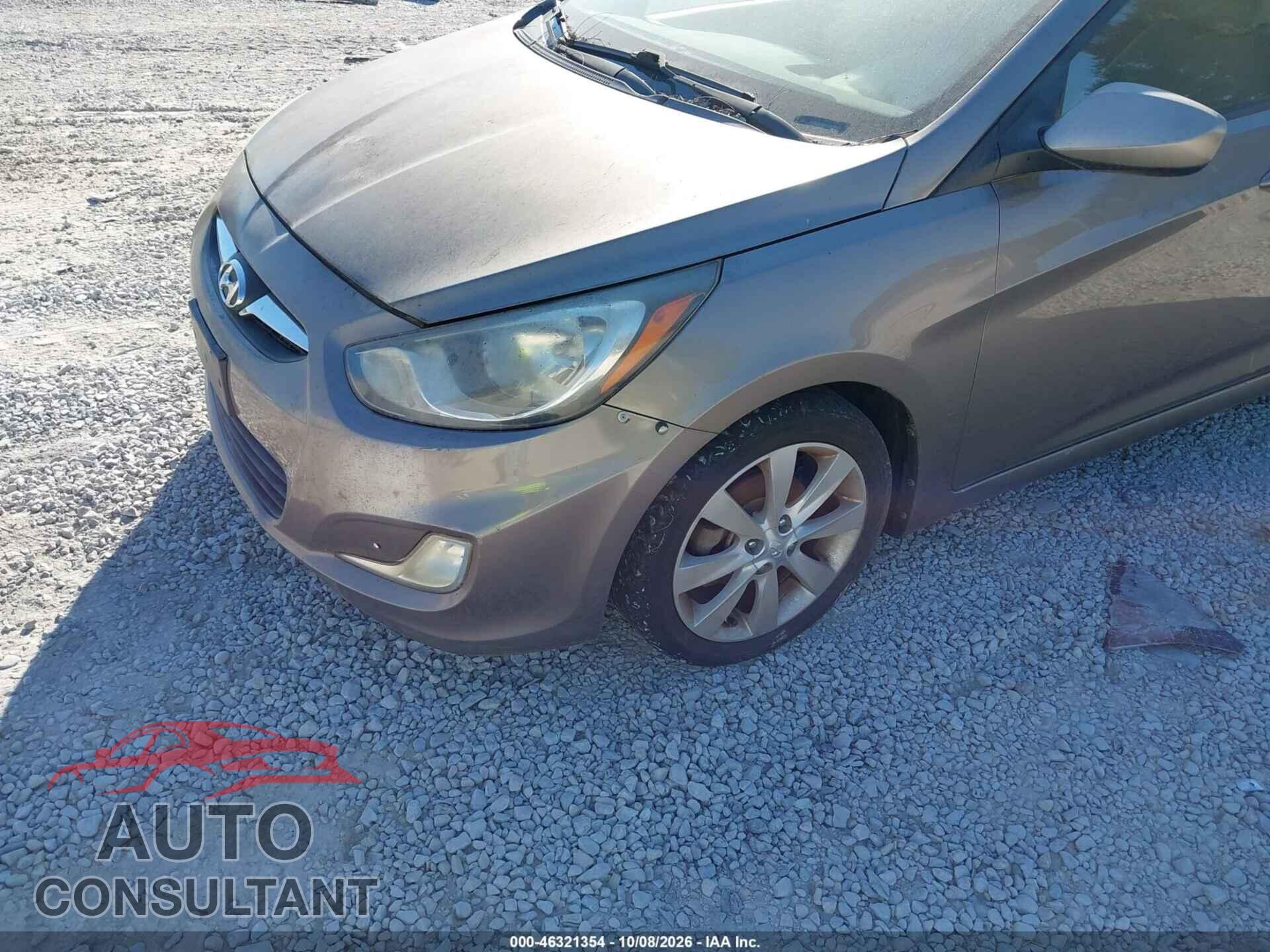 HYUNDAI ACCENT 2012 - KMHCU4AE5CU035922