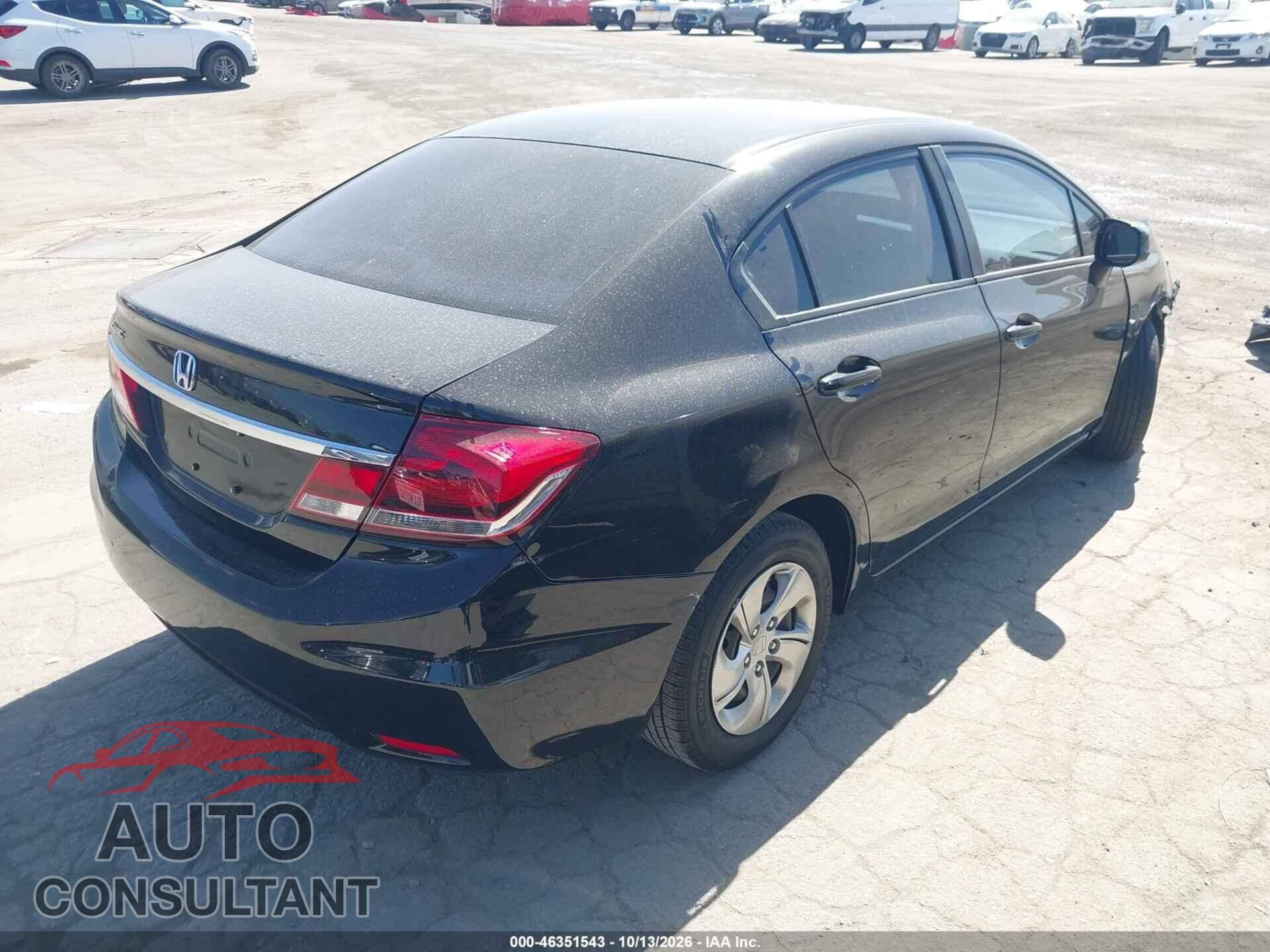 HONDA CIVIC 2013 - 19XFB2F52DE211510