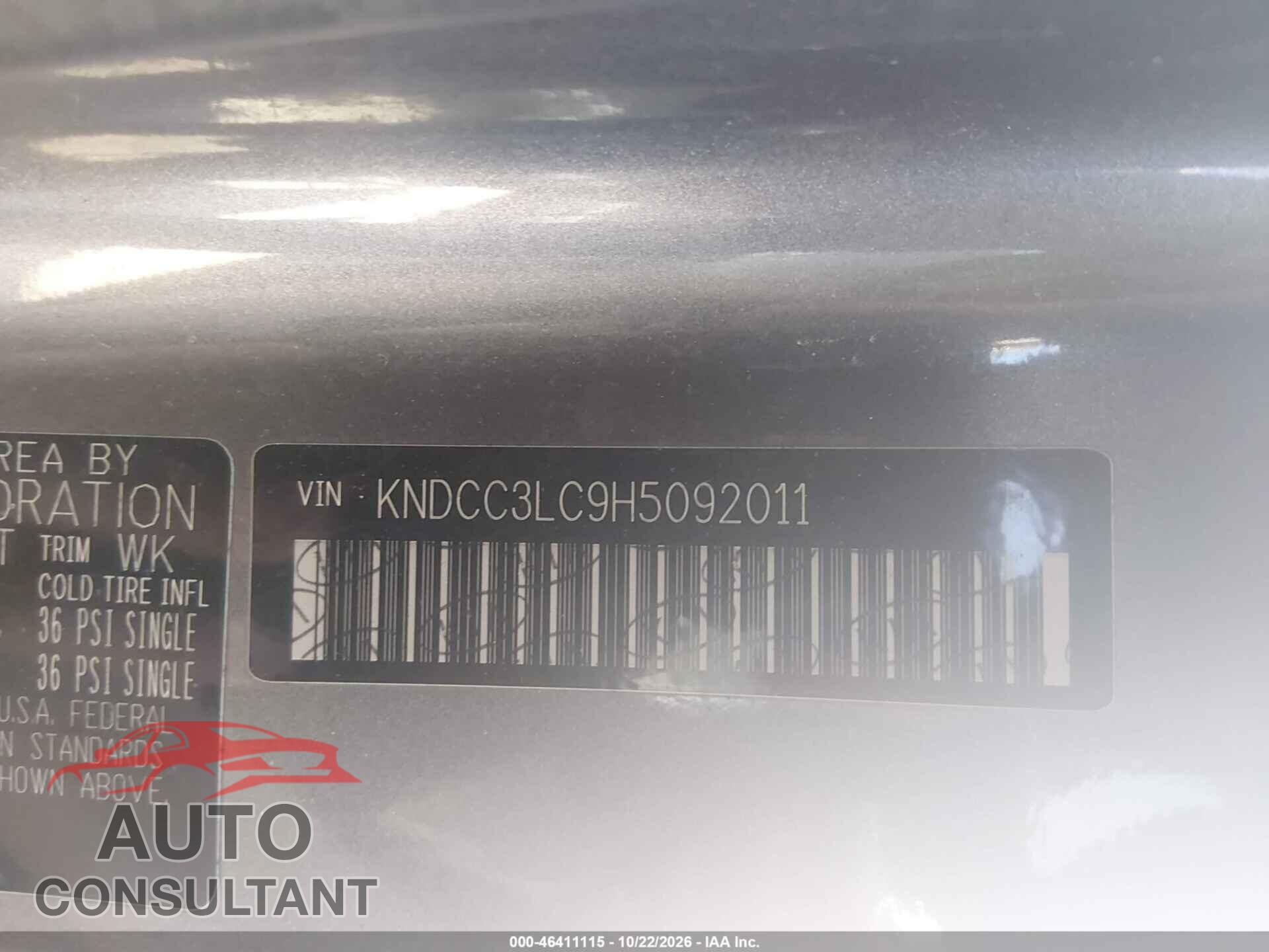 KIA NIRO 2017 - KNDCC3LC9H5092011