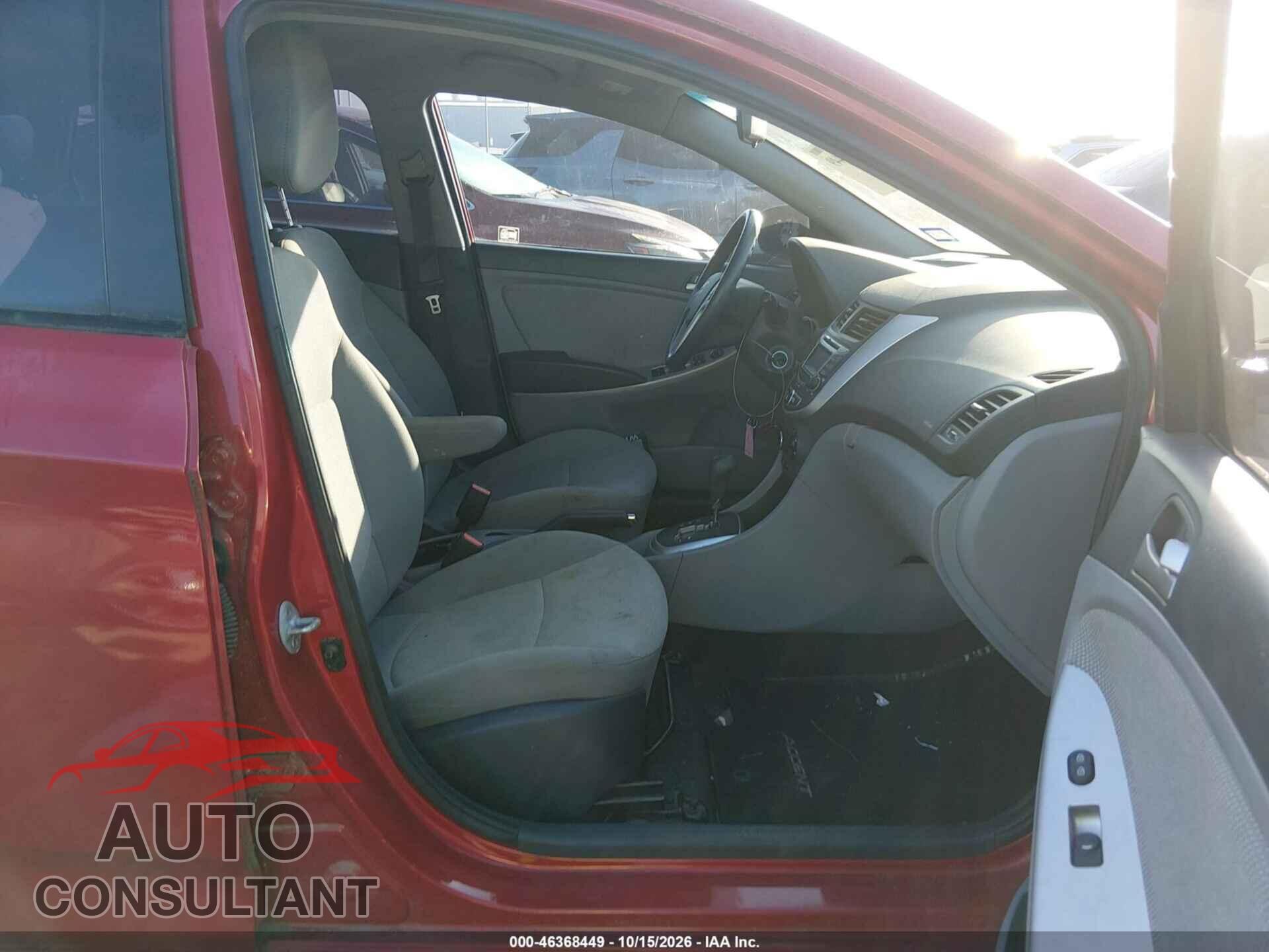 HYUNDAI ACCENT 2013 - KMHCT5AE0DU100699
