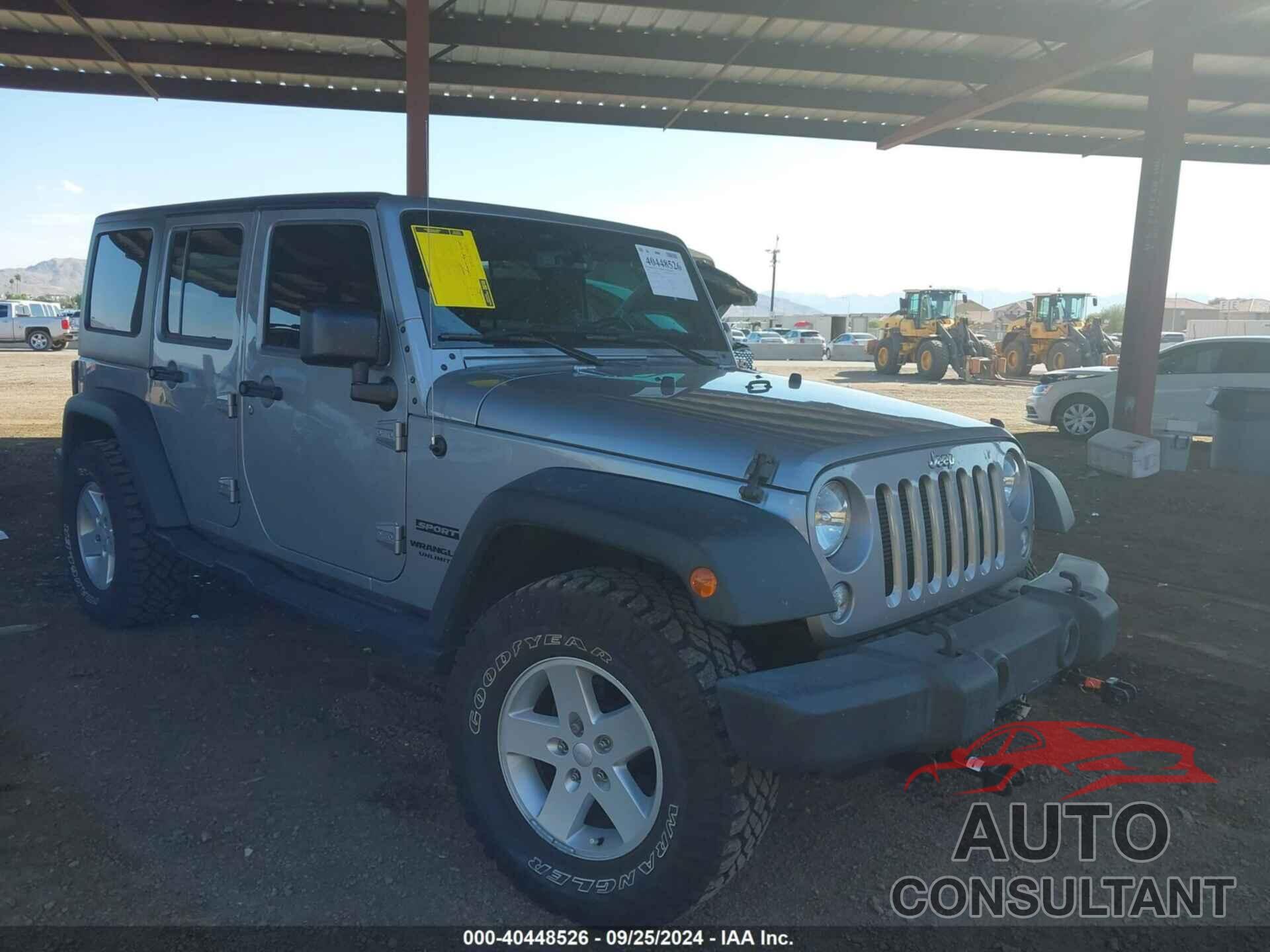 JEEP WRANGLER UNLIMITED 2017 - 1C4BJWDG3HL640407