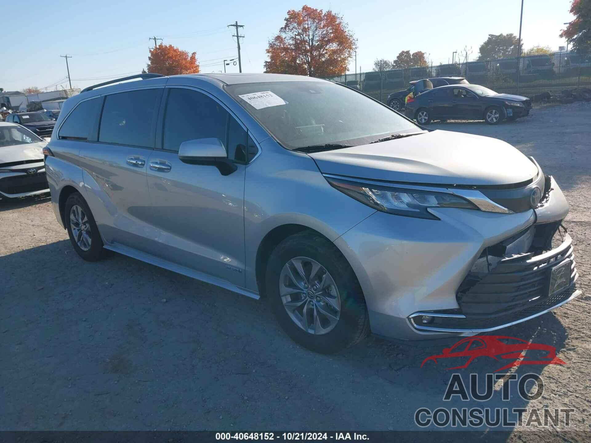 TOYOTA SIENNA 2021 - 5TDYSKFC1MS024983