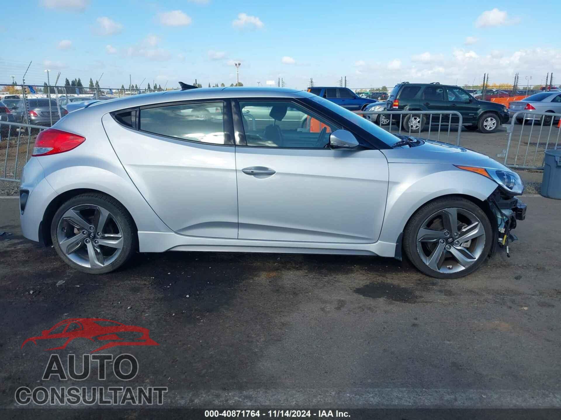 HYUNDAI VELOSTER 2014 - KMHTC6AE3EU198375