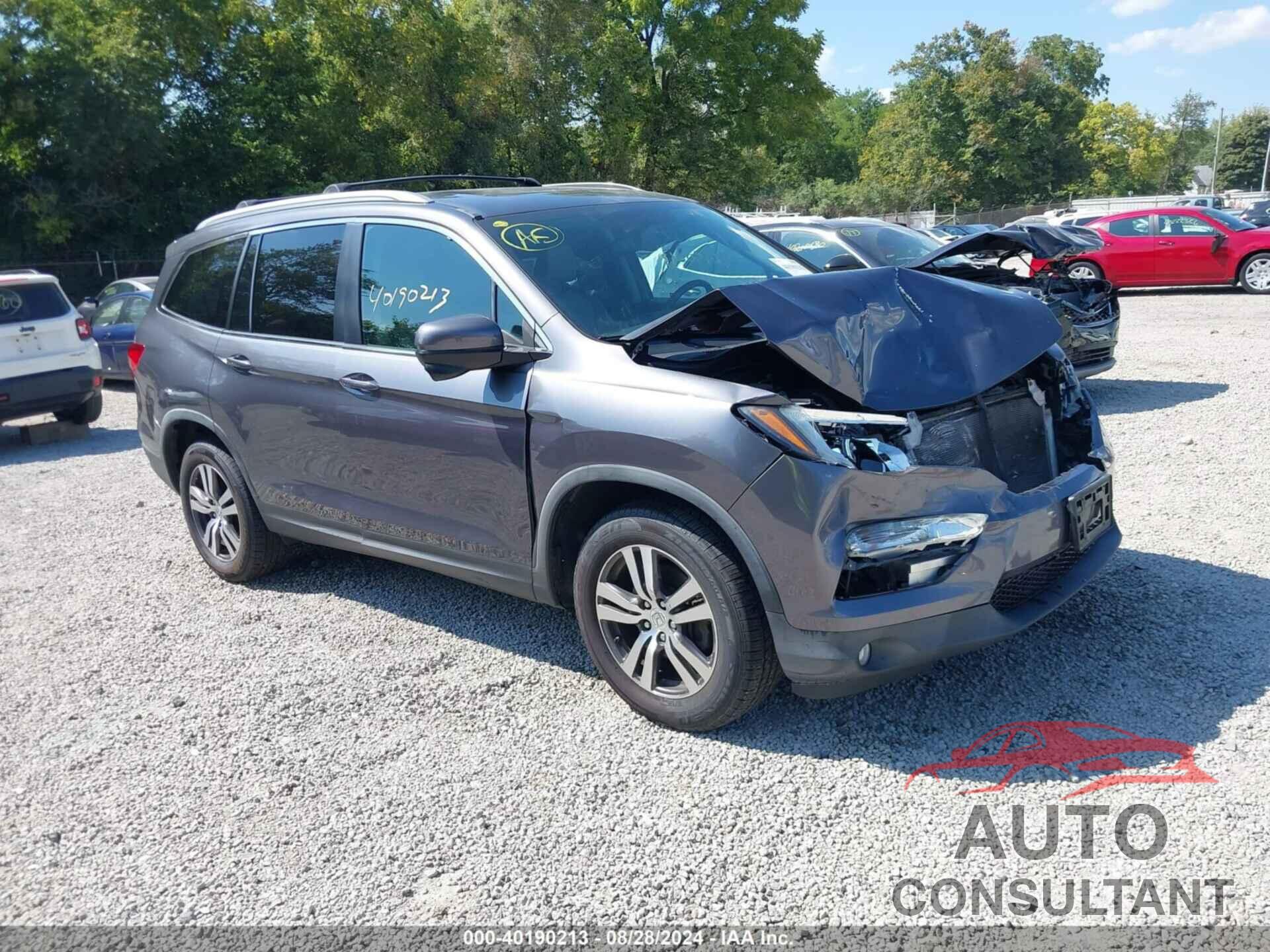 HONDA PILOT 2017 - 5FNYF6H57HB008078