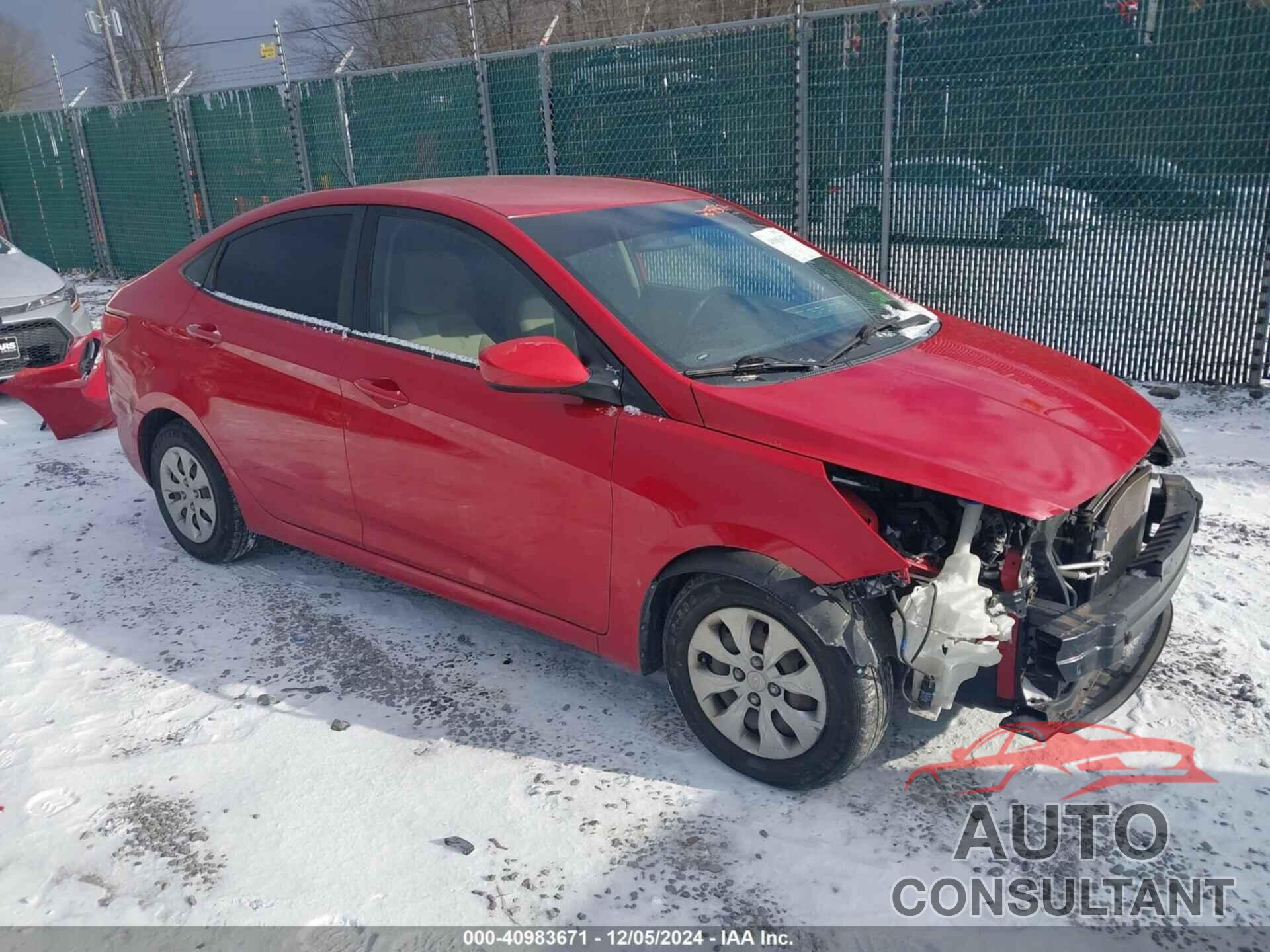 HYUNDAI ACCENT 2016 - KMHCT4AE6GU080182