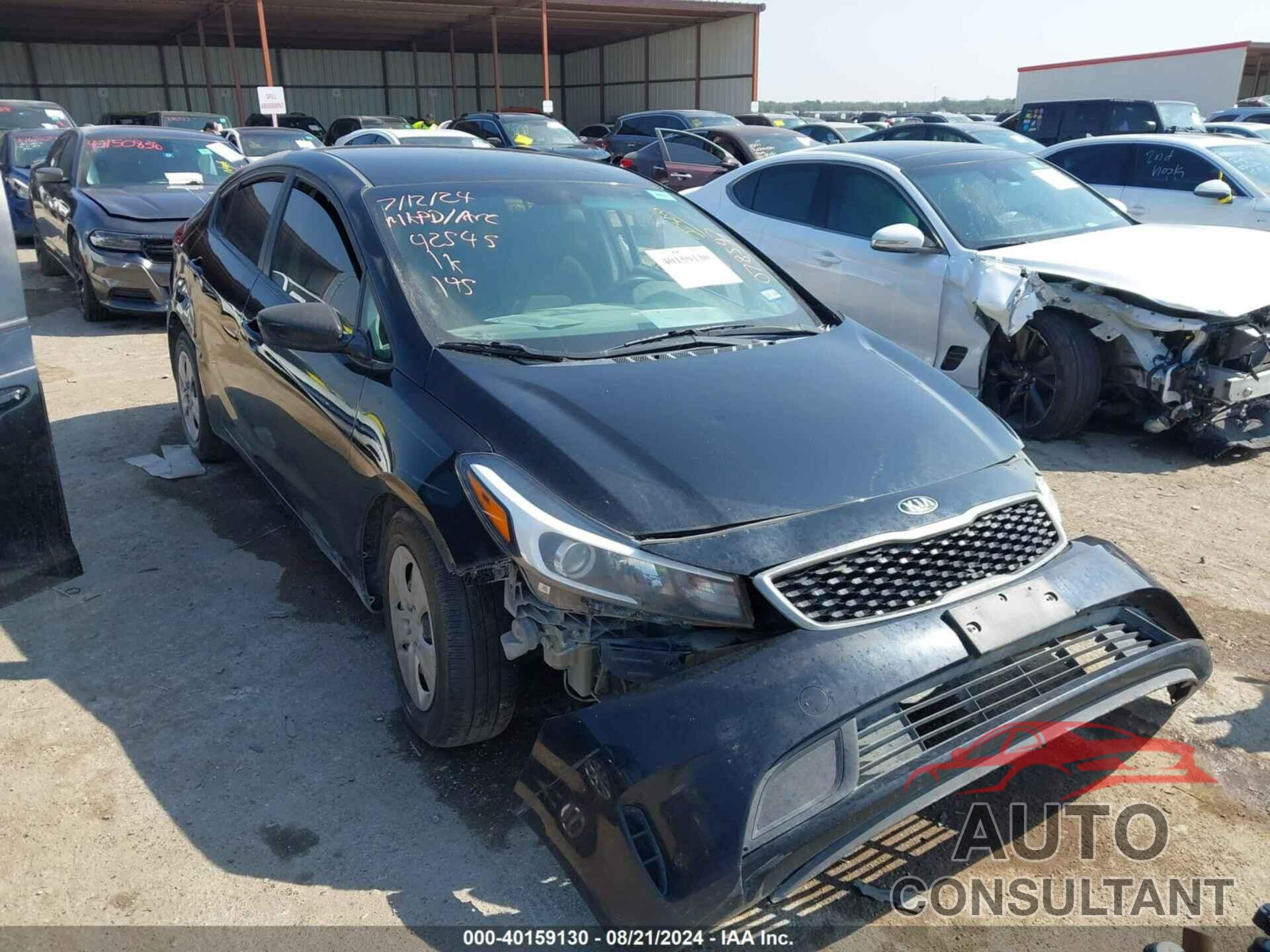 KIA FORTE 2017 - 3KPFK4A72HE078547
