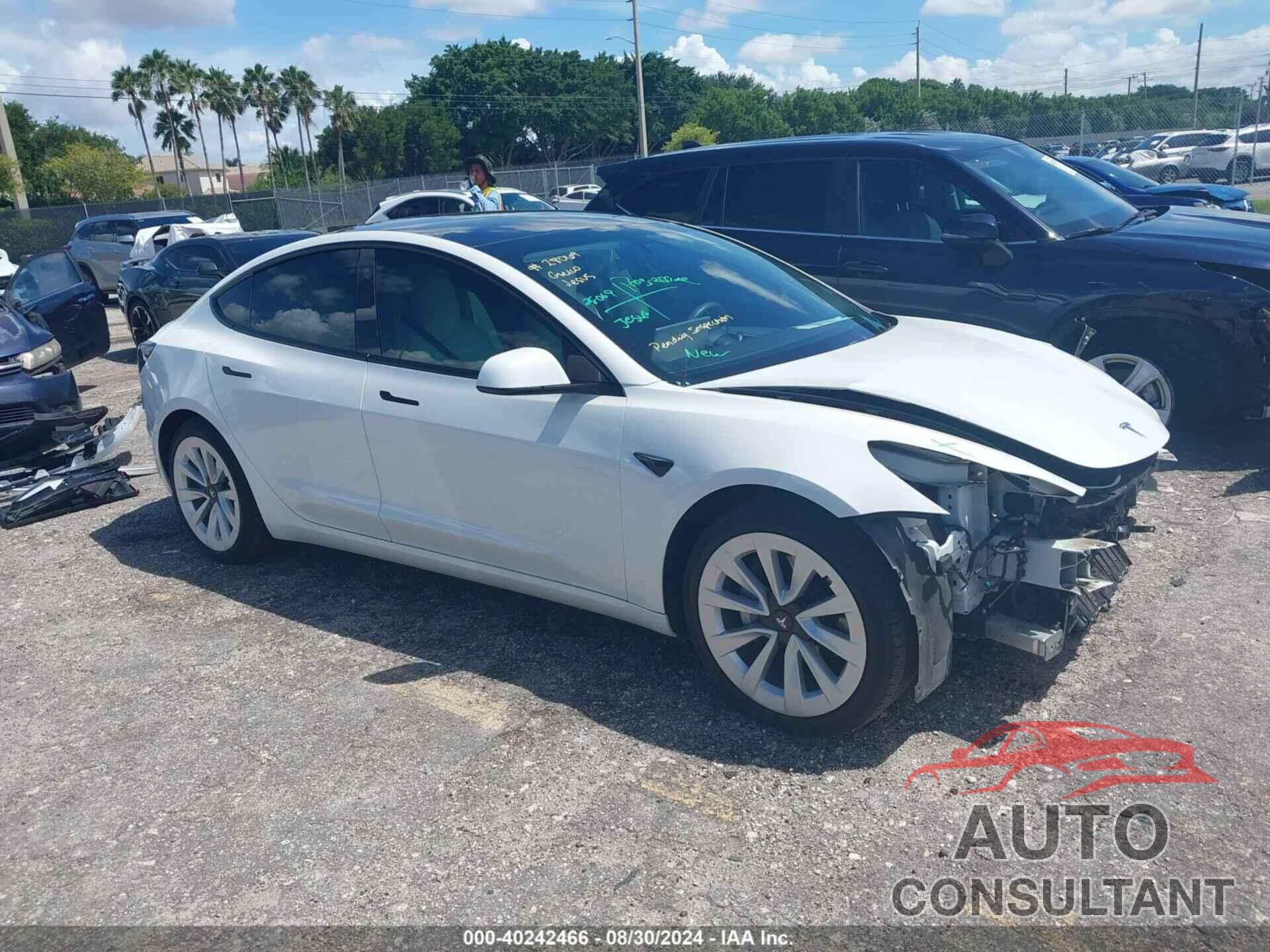 TESLA MODEL 3 2021 - 5YJ3E1EB9MF034251