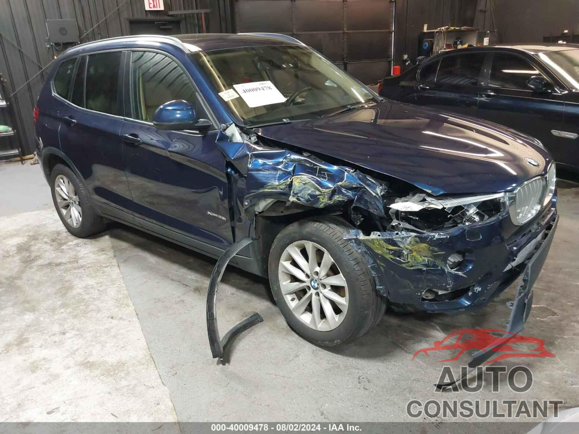 BMW X3 2016 - 5UXWX9C54G0D81929