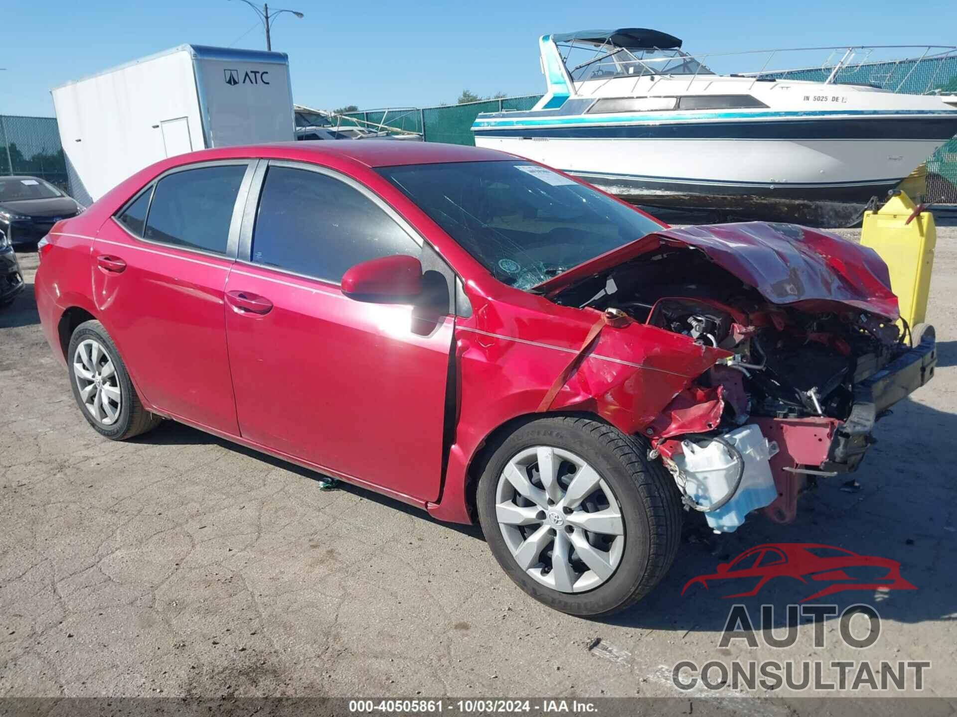 TOYOTA COROLLA 2016 - 2T1BURHE3GC737503