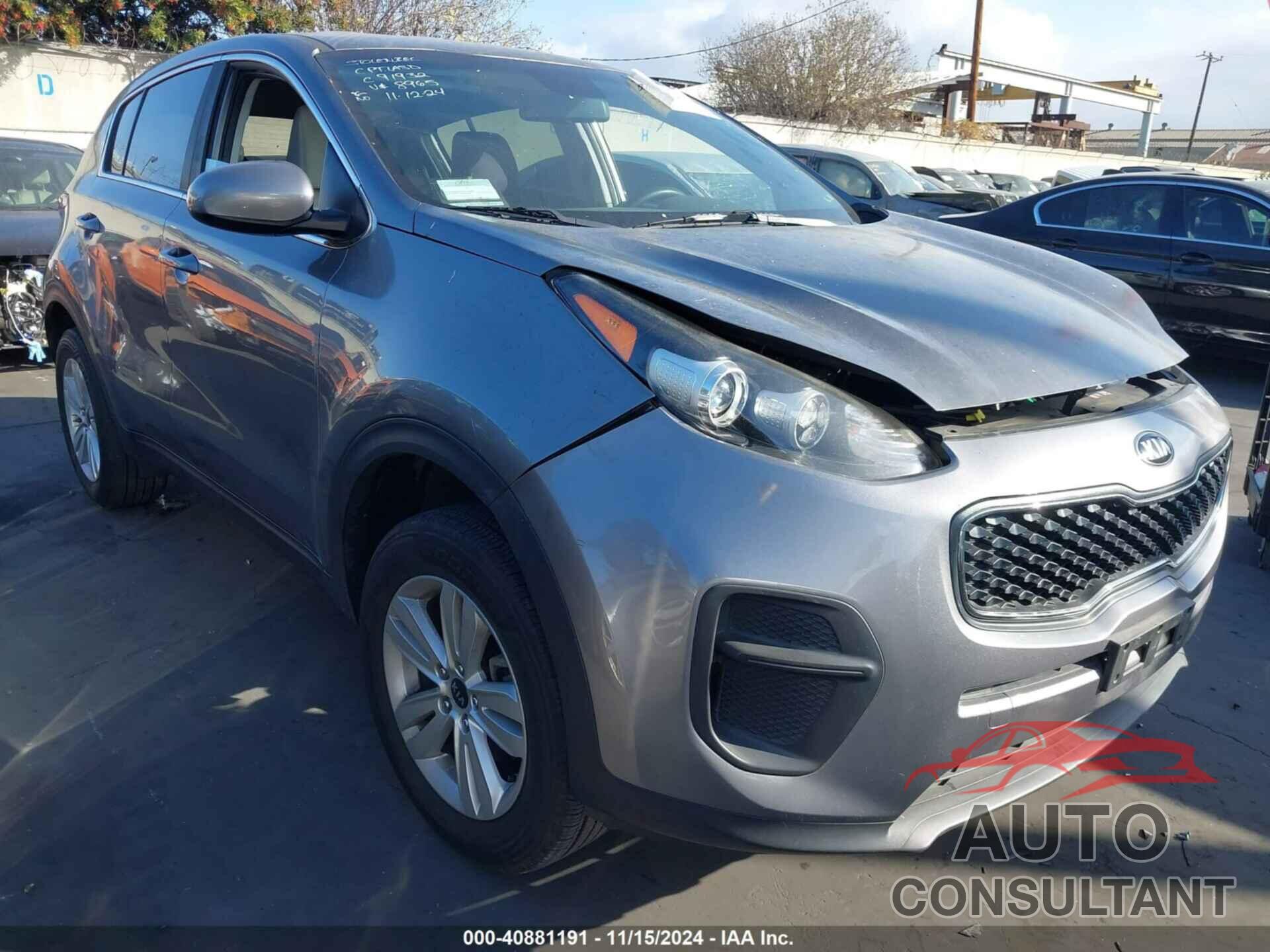 KIA SPORTAGE 2018 - KNDPM3AC6J7328965