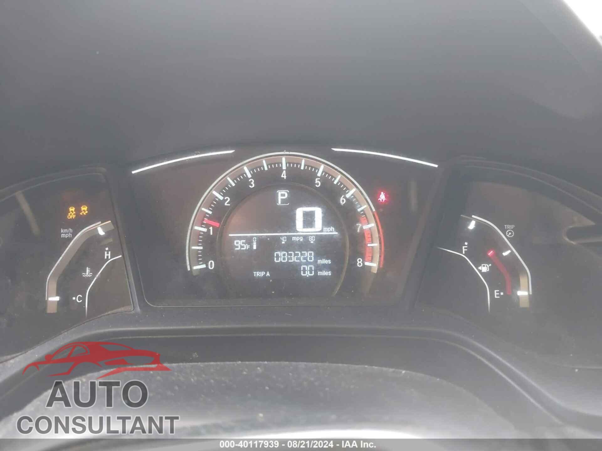 HONDA CIVIC 2017 - 19XFC2F58HE211045