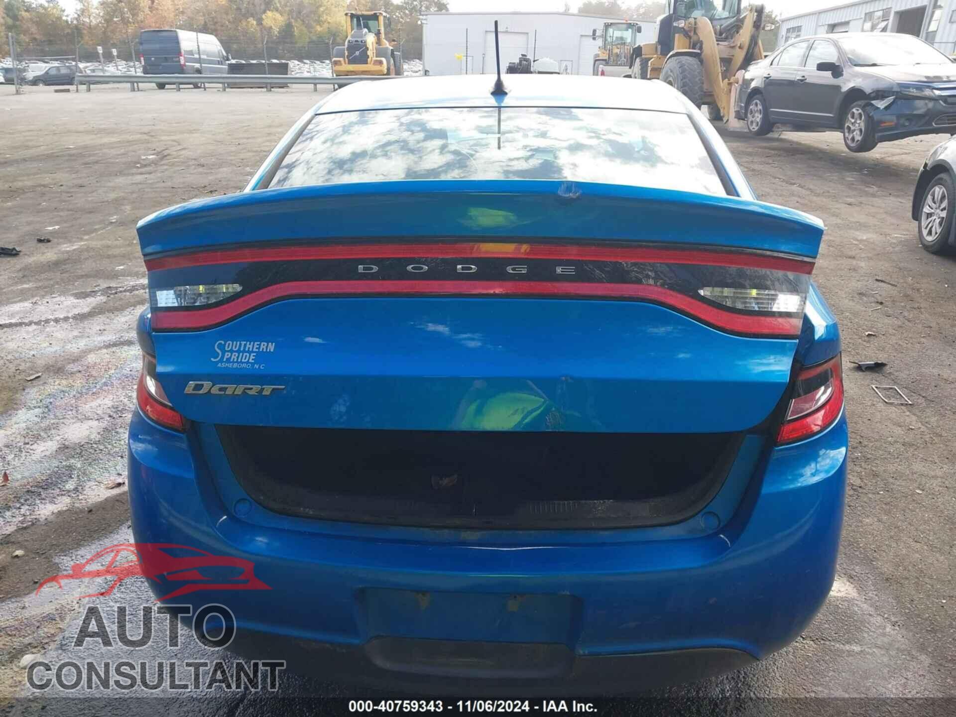 DODGE DART 2016 - 1C3CDFAA7GD606849