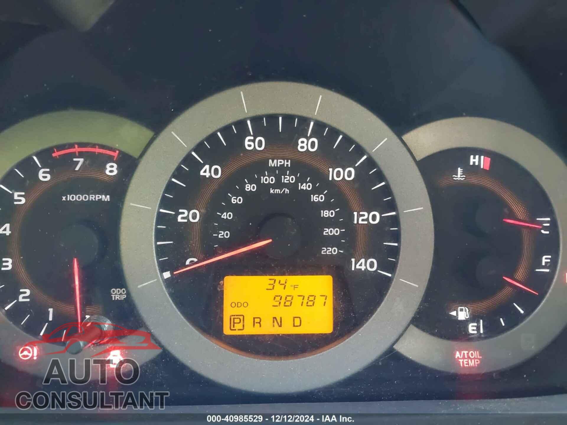 TOYOTA RAV4 2012 - 2T3BF4DV6CW260746