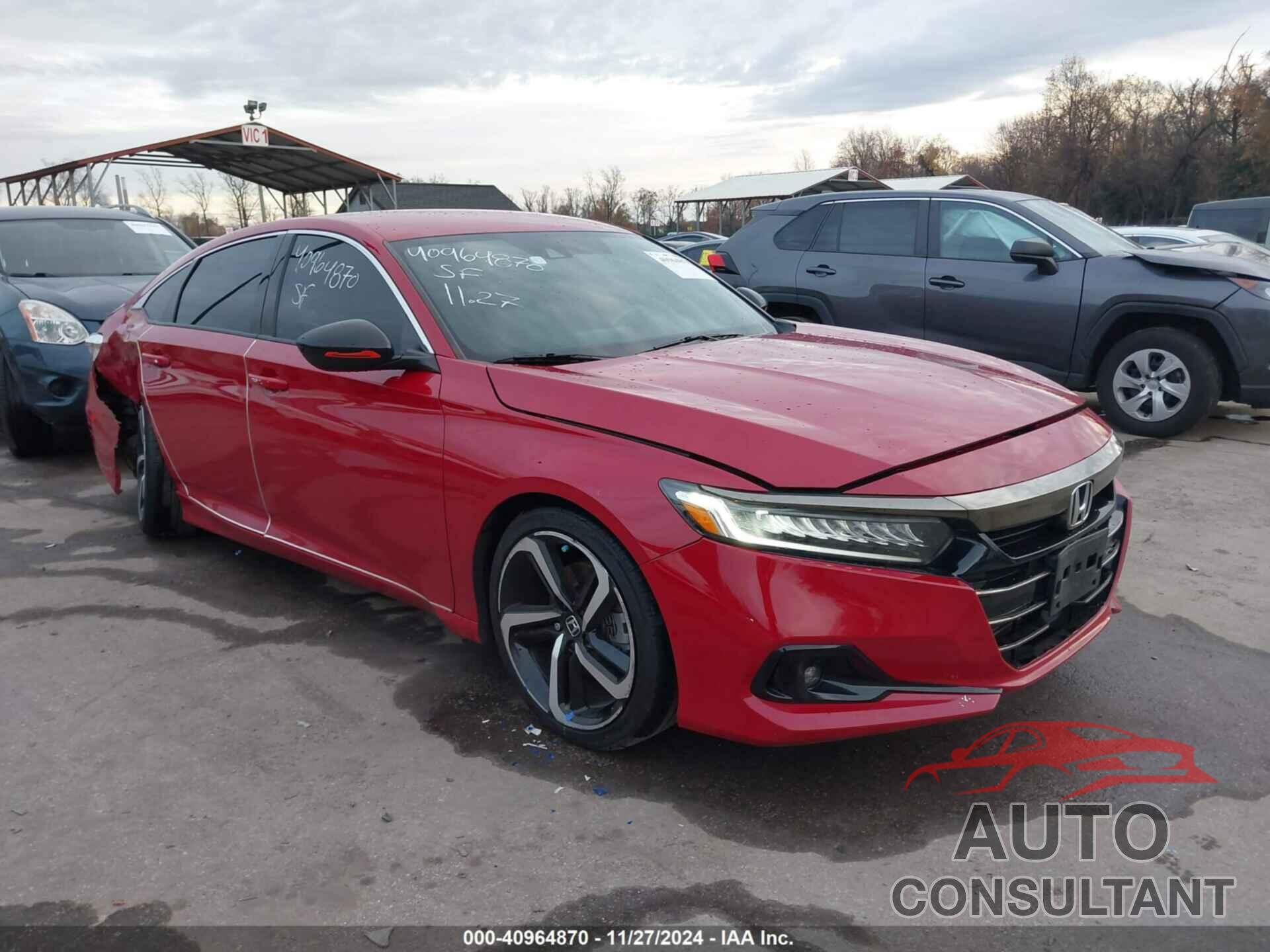 HONDA ACCORD 2021 - 1HGCV1F34MA074366