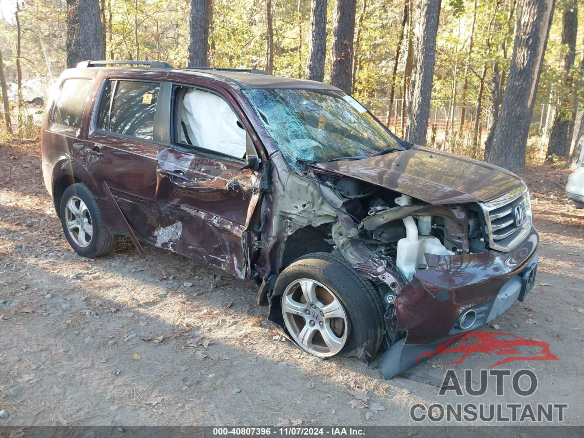 HONDA PILOT 2012 - 5FNYF3H43CB039259