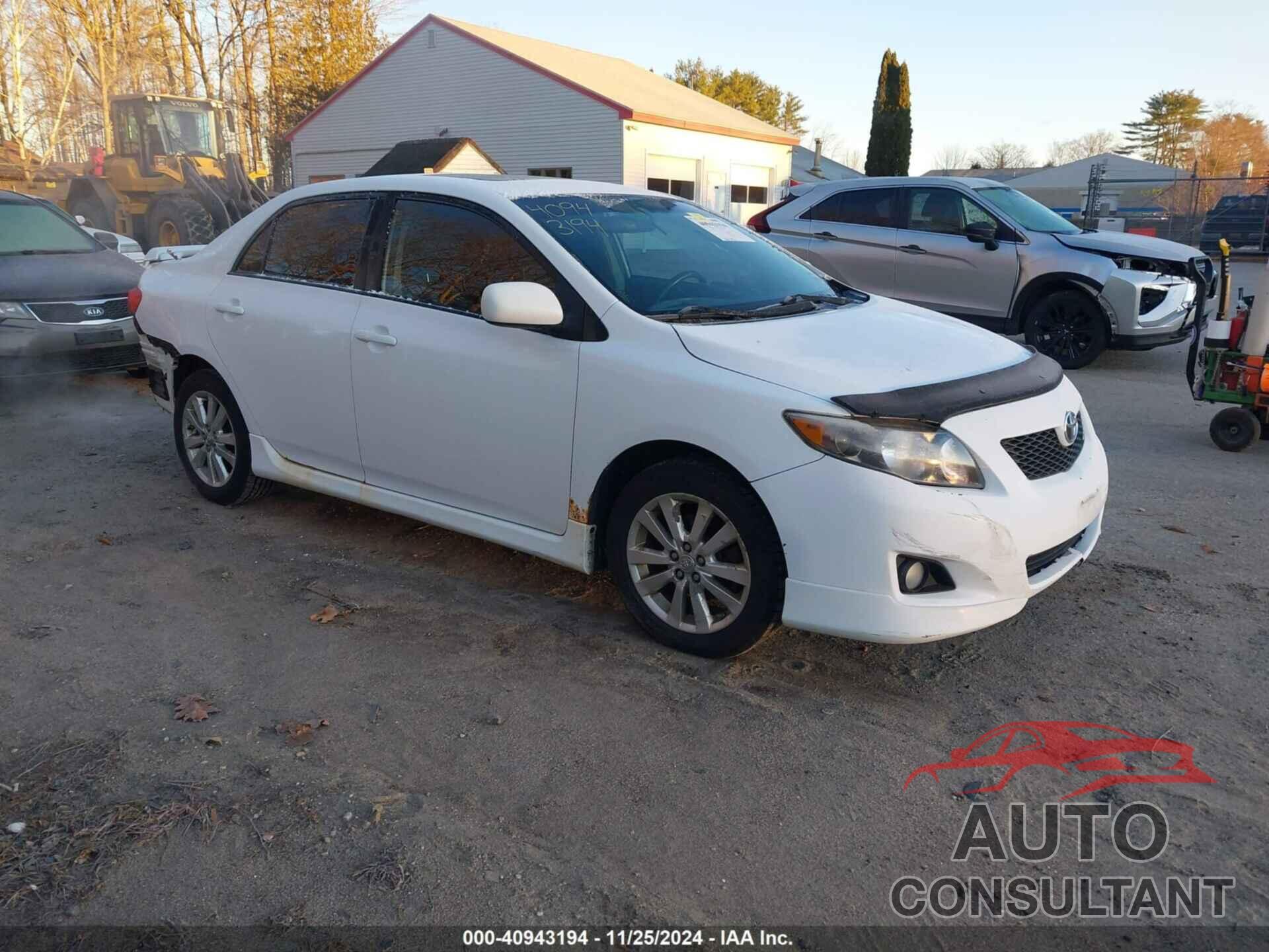 TOYOTA COROLLA 2009 - 2T1BU40E99C022579