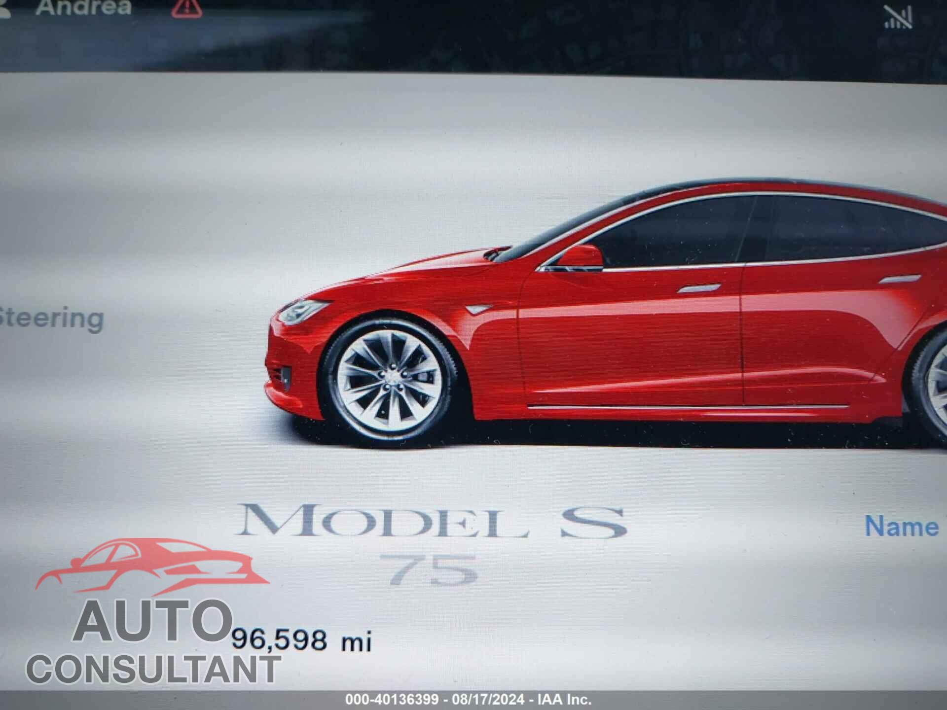 TESLA MODEL S 2017 - 5YJSA1E13HF189401