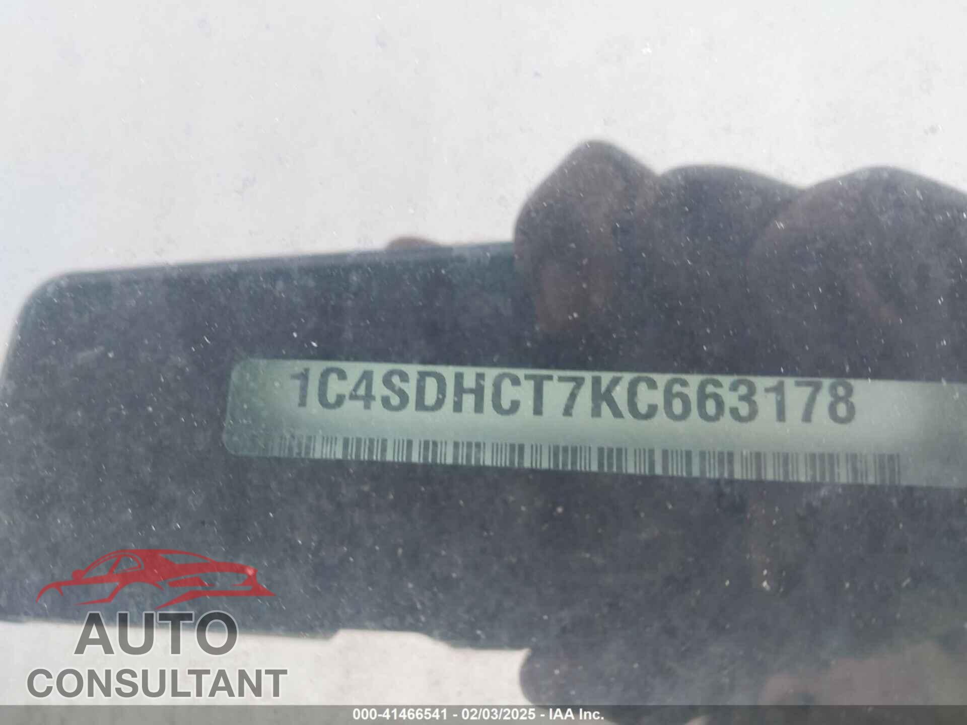 DODGE DURANGO 2019 - 1C4SDHCT7KC663178