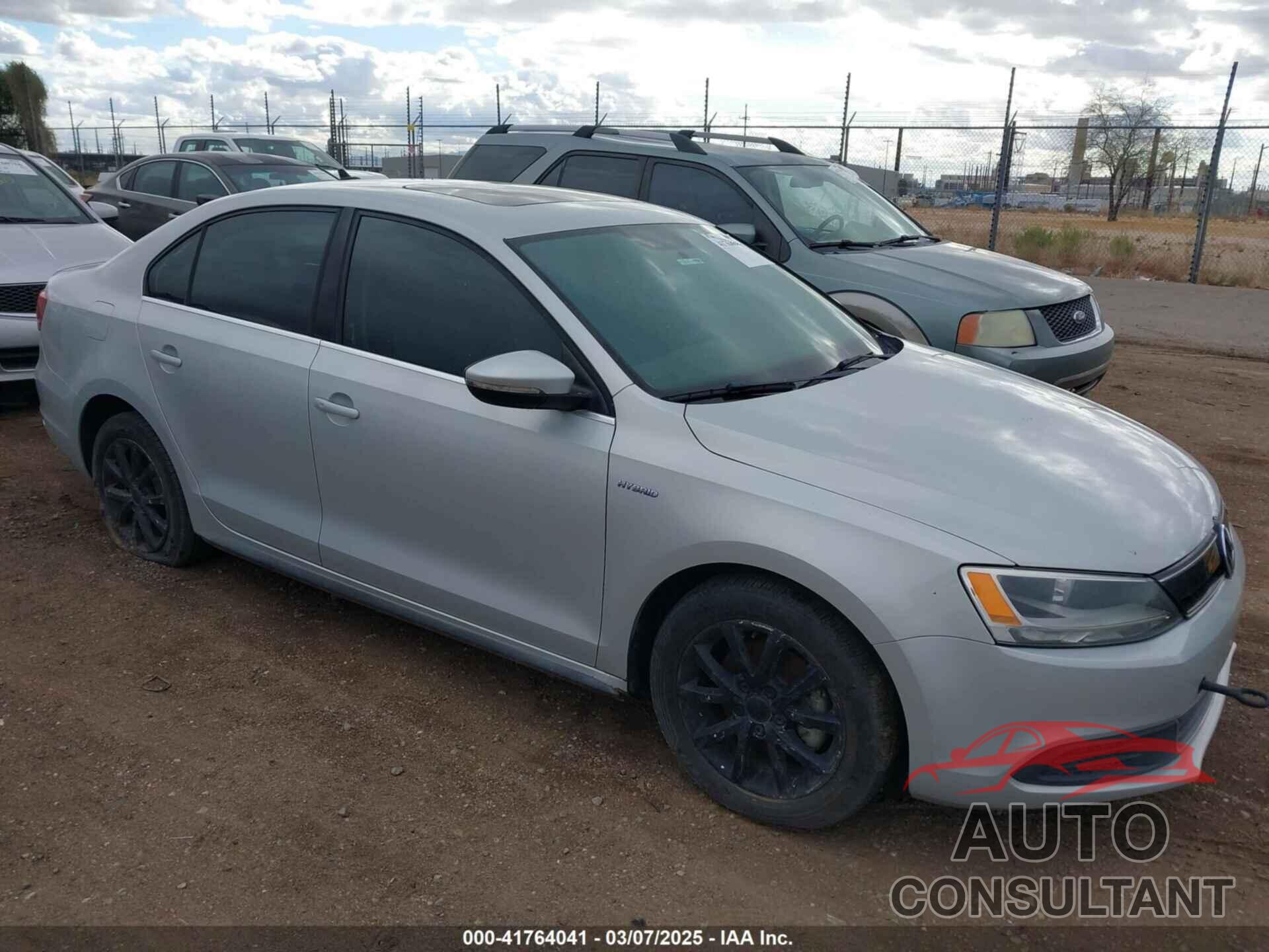 VOLKSWAGEN JETTA HYBRID 2013 - 3VW637AJ1DM272672