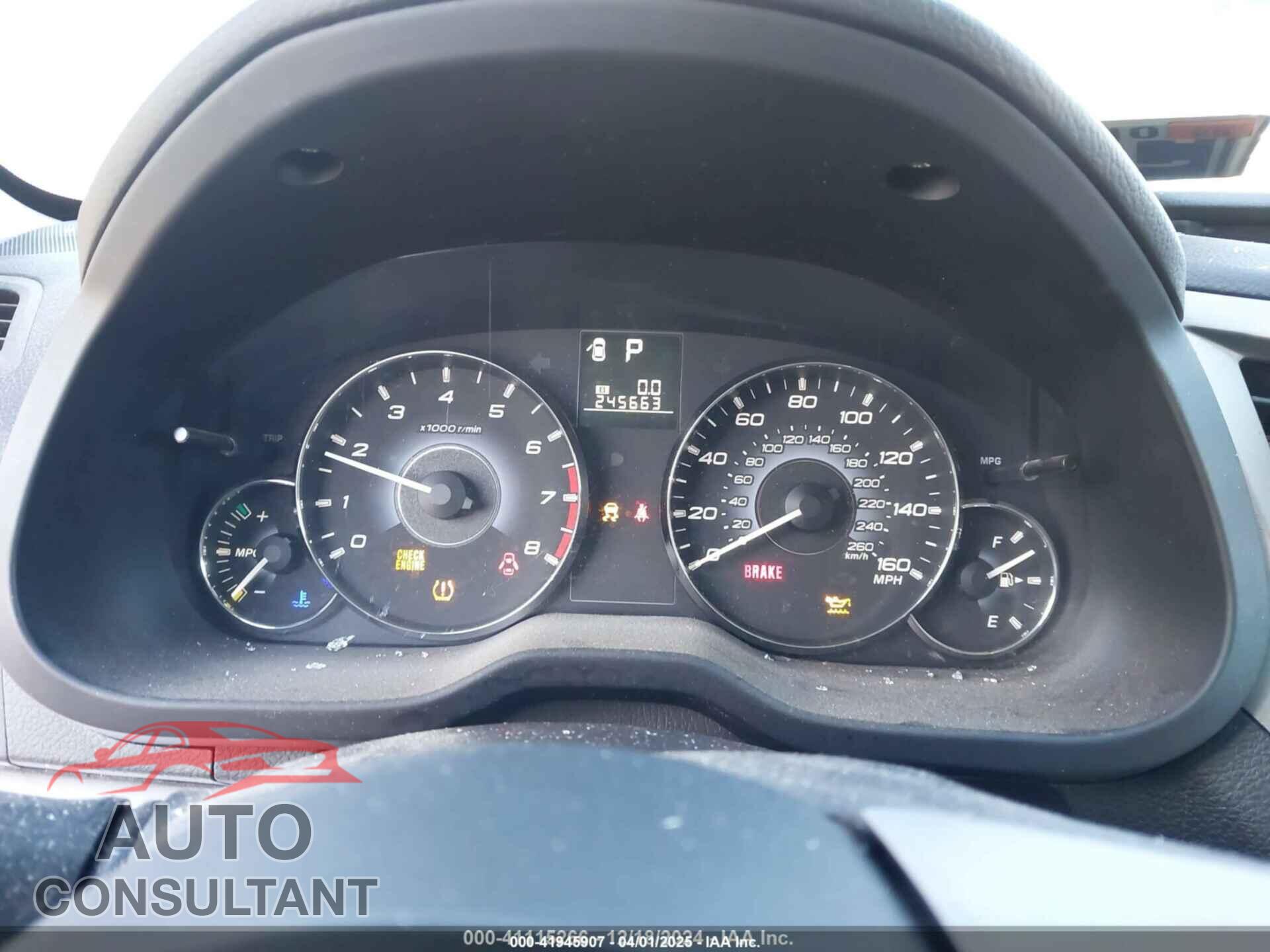 SUBARU OUTBACK 2010 - 4S4BRDCC0A2363721