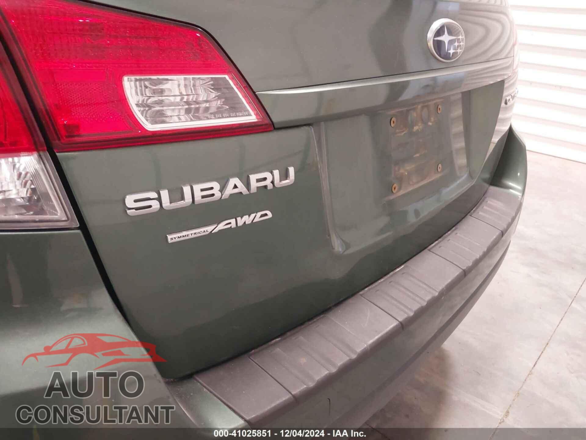 SUBARU OUTBACK 2010 - 4S4BRCFC9A3349865