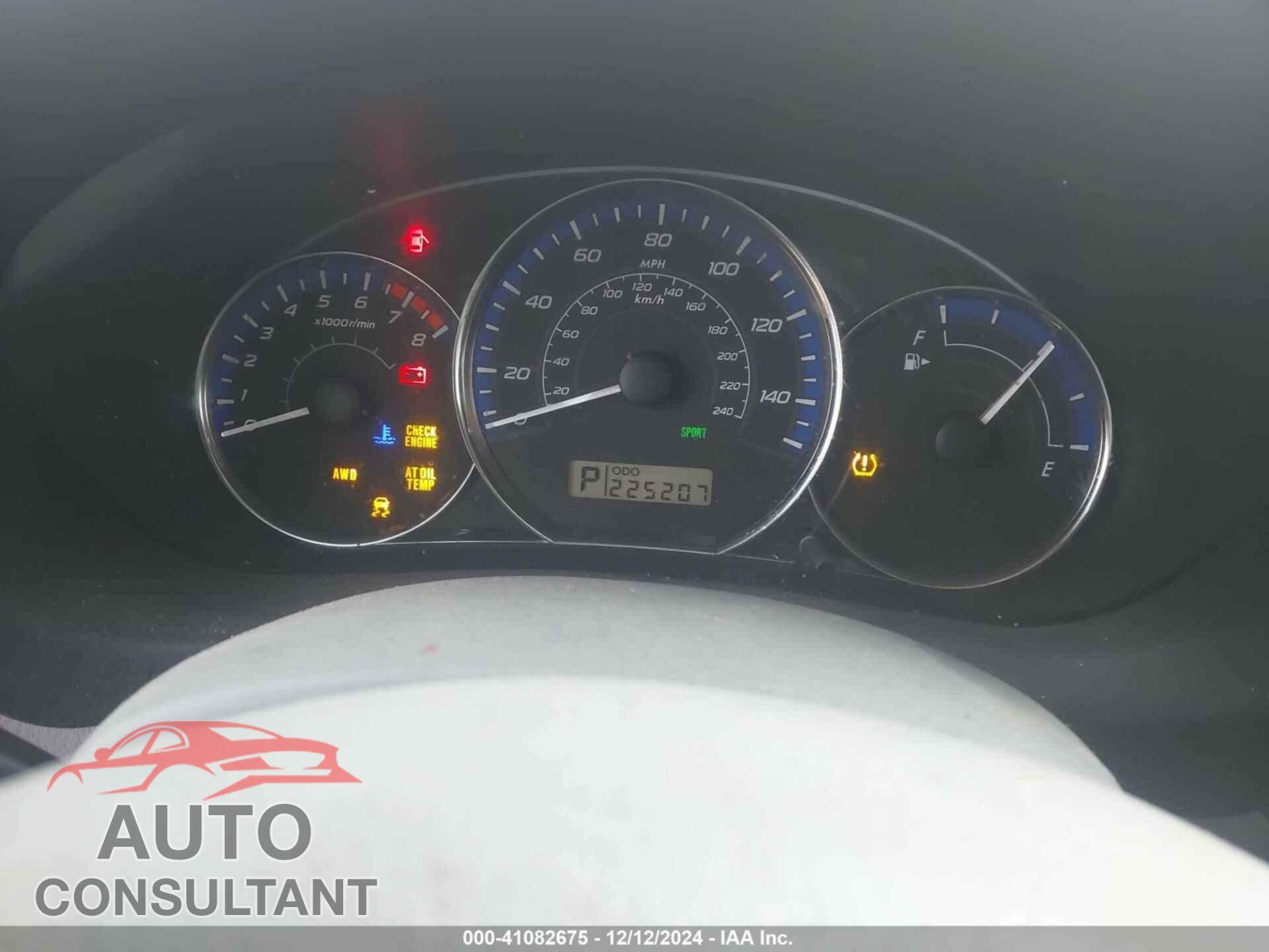 SUBARU FORESTER 2012 - JF2SHAAC1CH414346