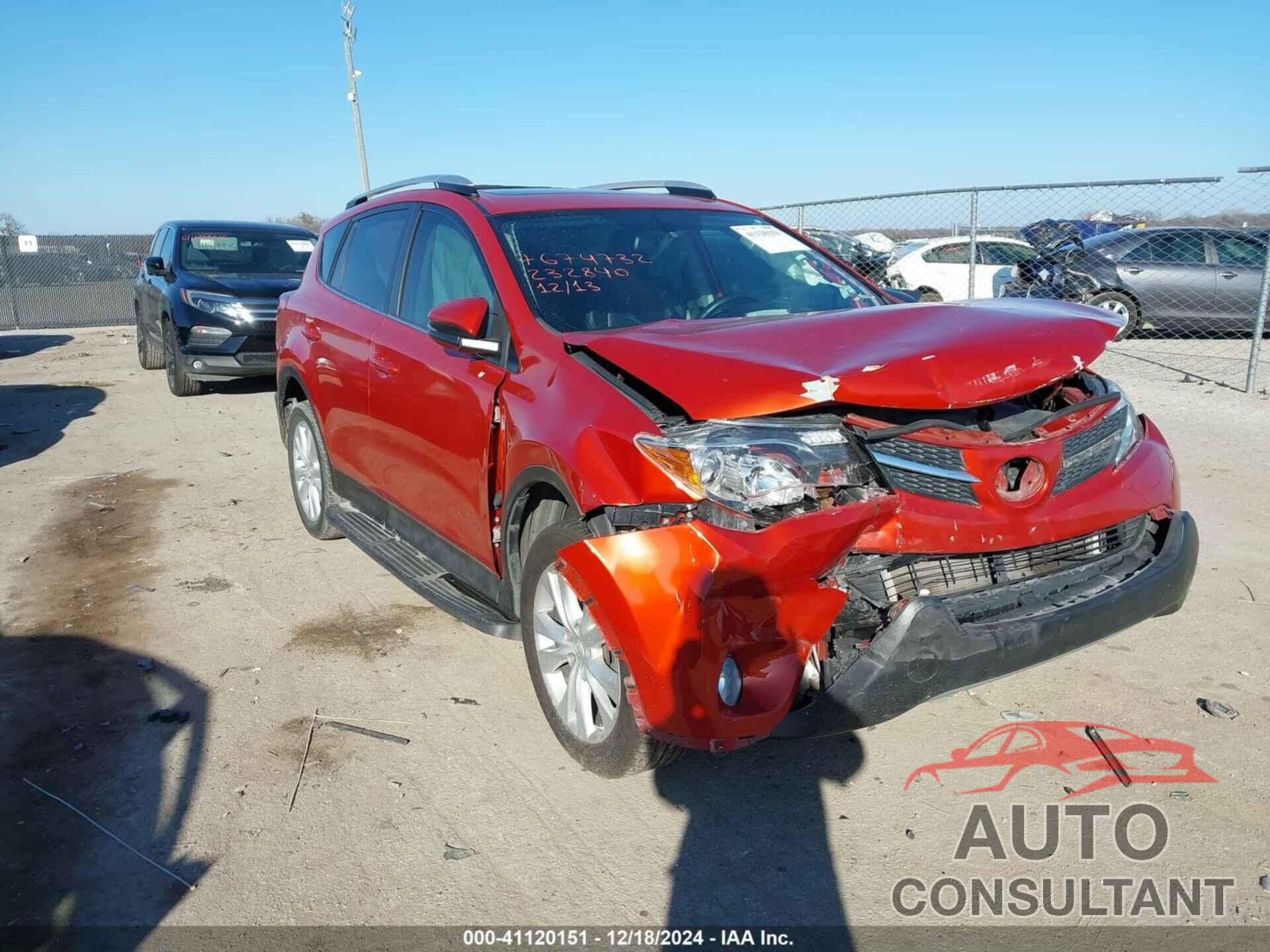TOYOTA RAV4 2015 - 2T3YFREV9FW232840