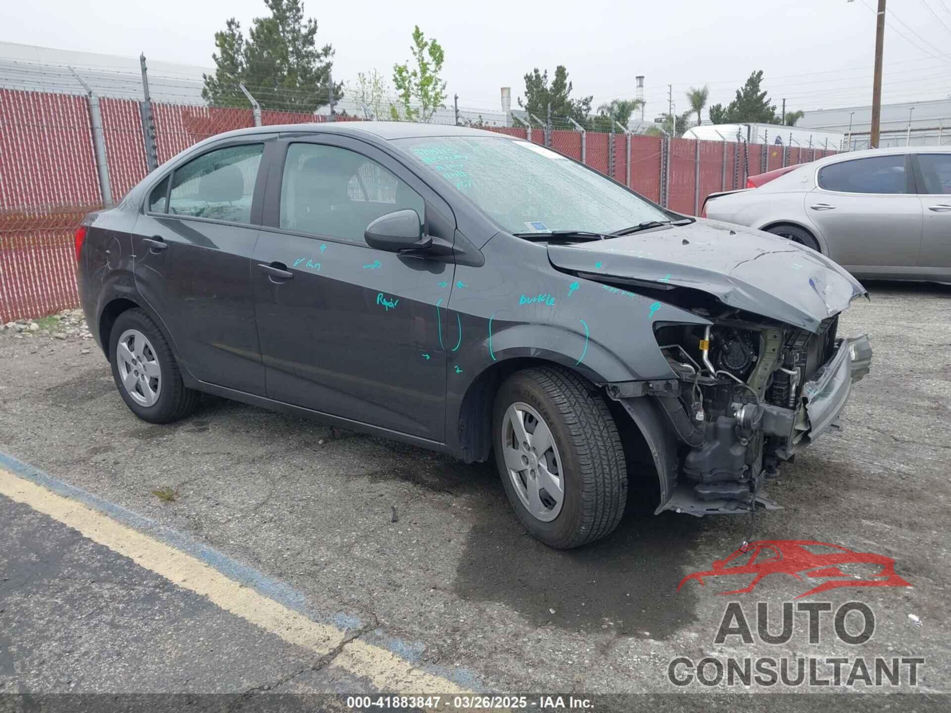 CHEVROLET SONIC 2016 - 1G1JA5SG4G4127564