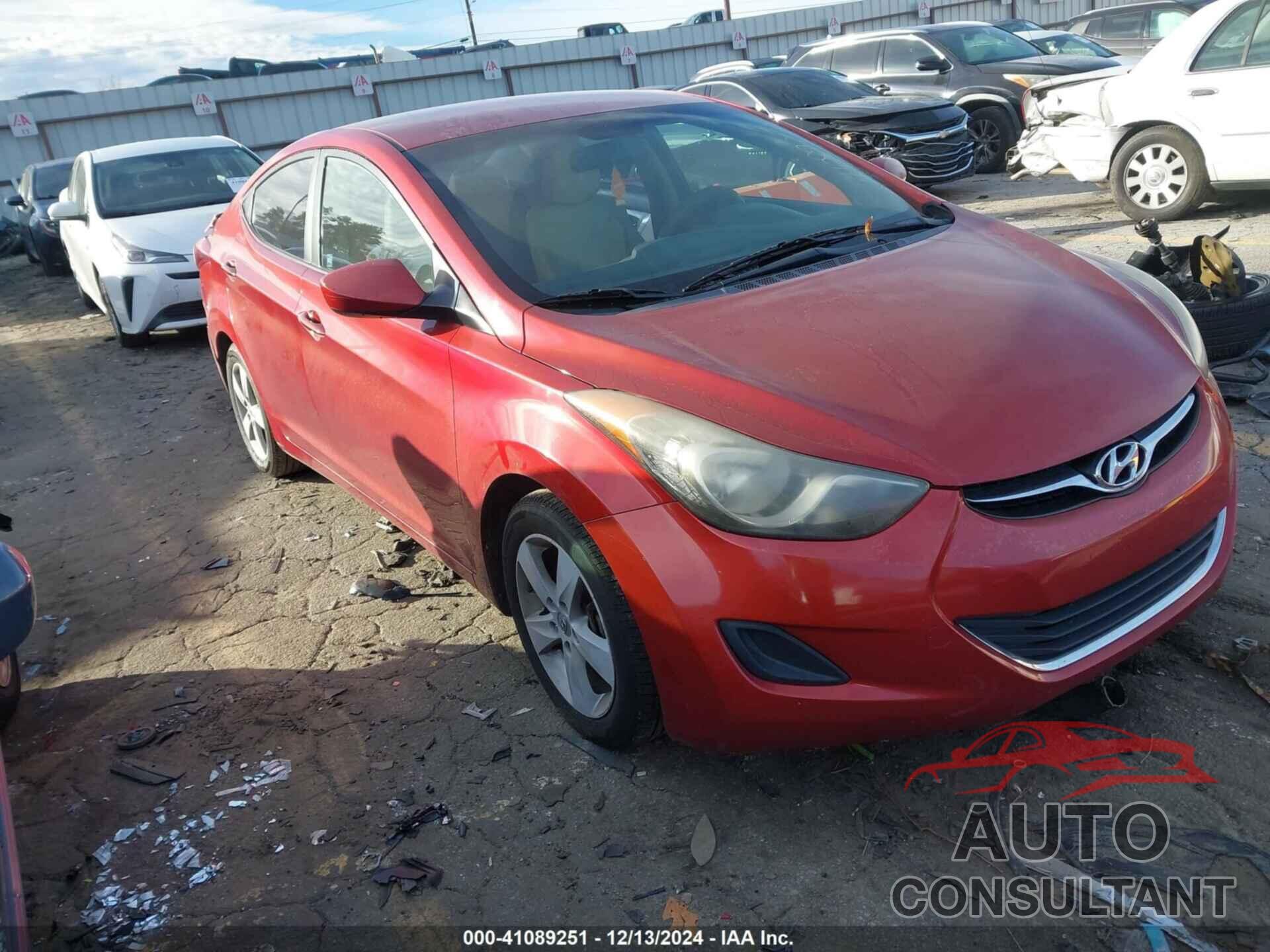 HYUNDAI ELANTRA 2013 - KMHDH4AE4DU789985