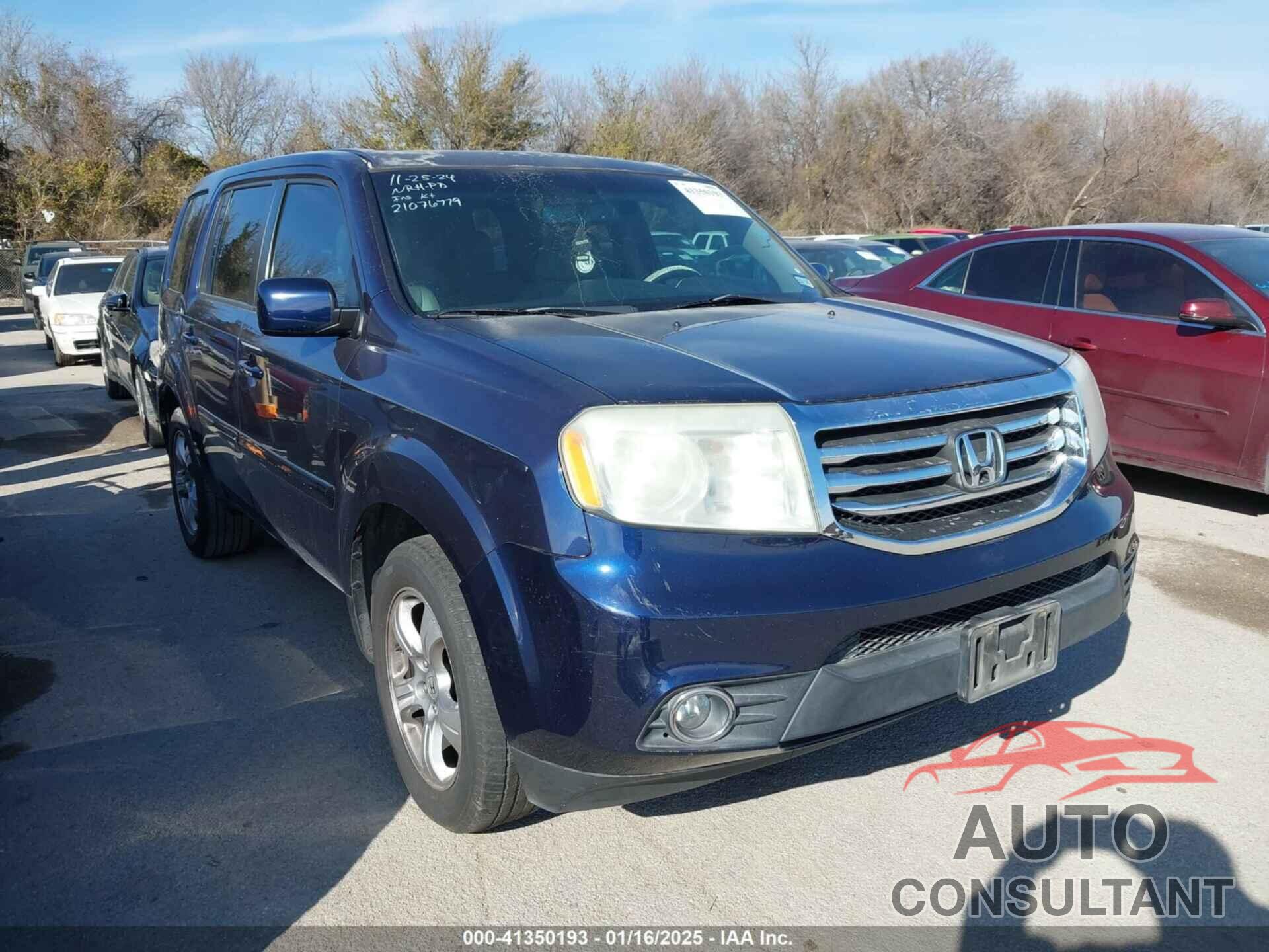 HONDA PILOT 2013 - 5FNYF3H69DB039365