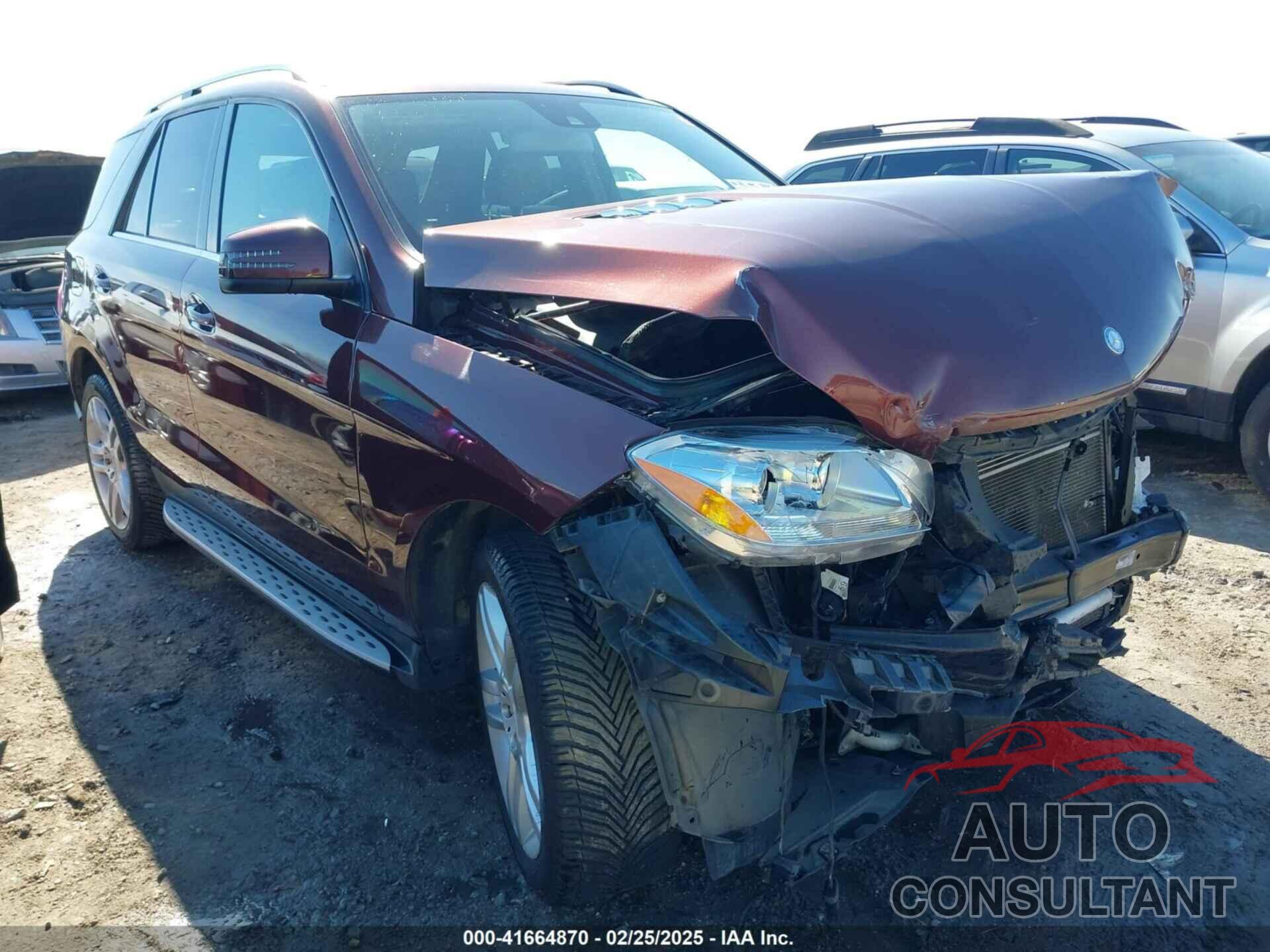 MERCEDES-BENZ ML 350 2015 - 4JGDA5HB5FA500994